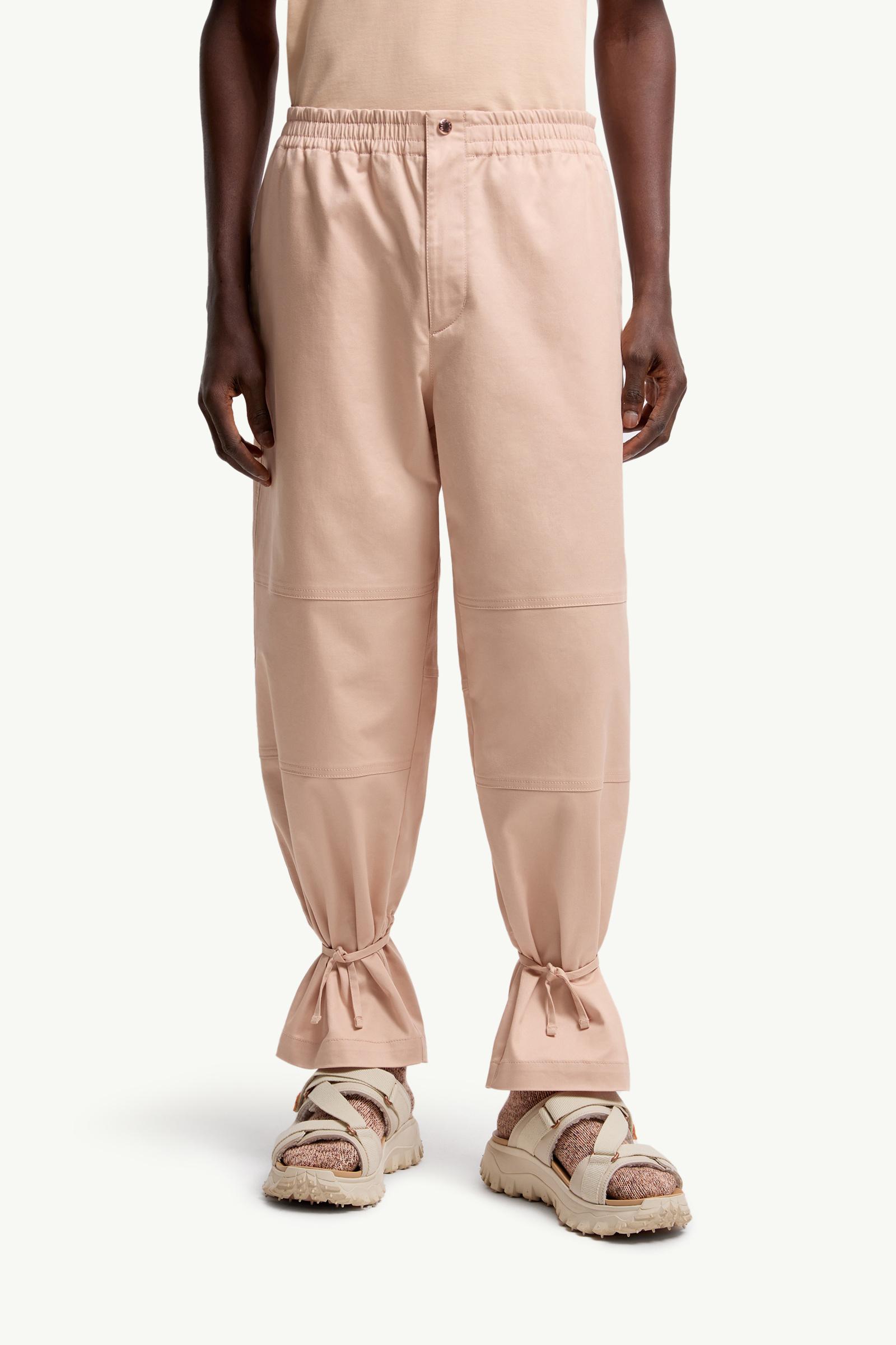 Moncler Moncler X Gilga Farm By Donald Glover Cotton Gabardine Pants Peach Pink Peach Pink