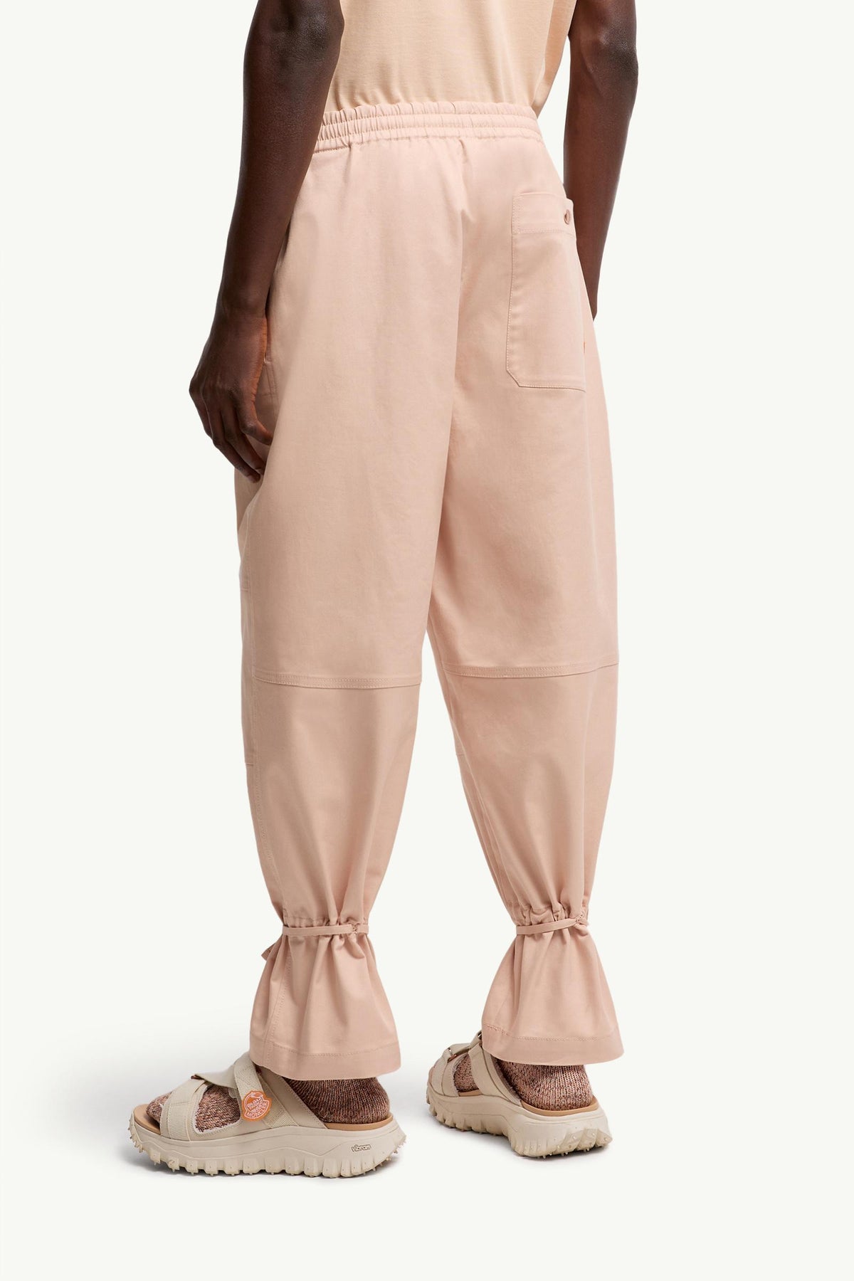 Moncler Moncler X Gilga Farm By Donald Glover Cotton Gabardine Pants Peach Pink Peach Pink