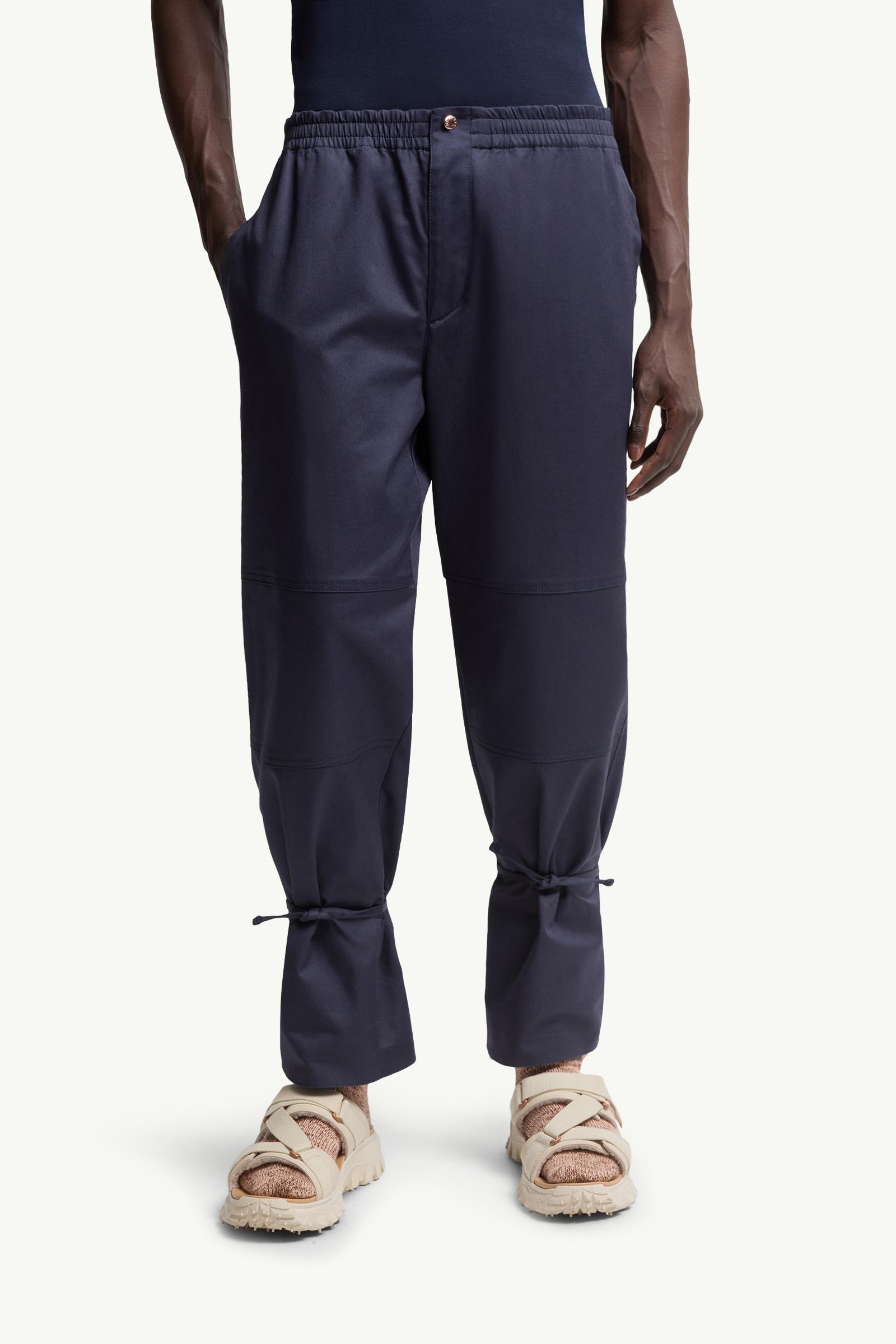 Moncler Moncler X Gilga Farm By Donald Glover Cotton Gabardine Pants Navy Blue Navy Blue