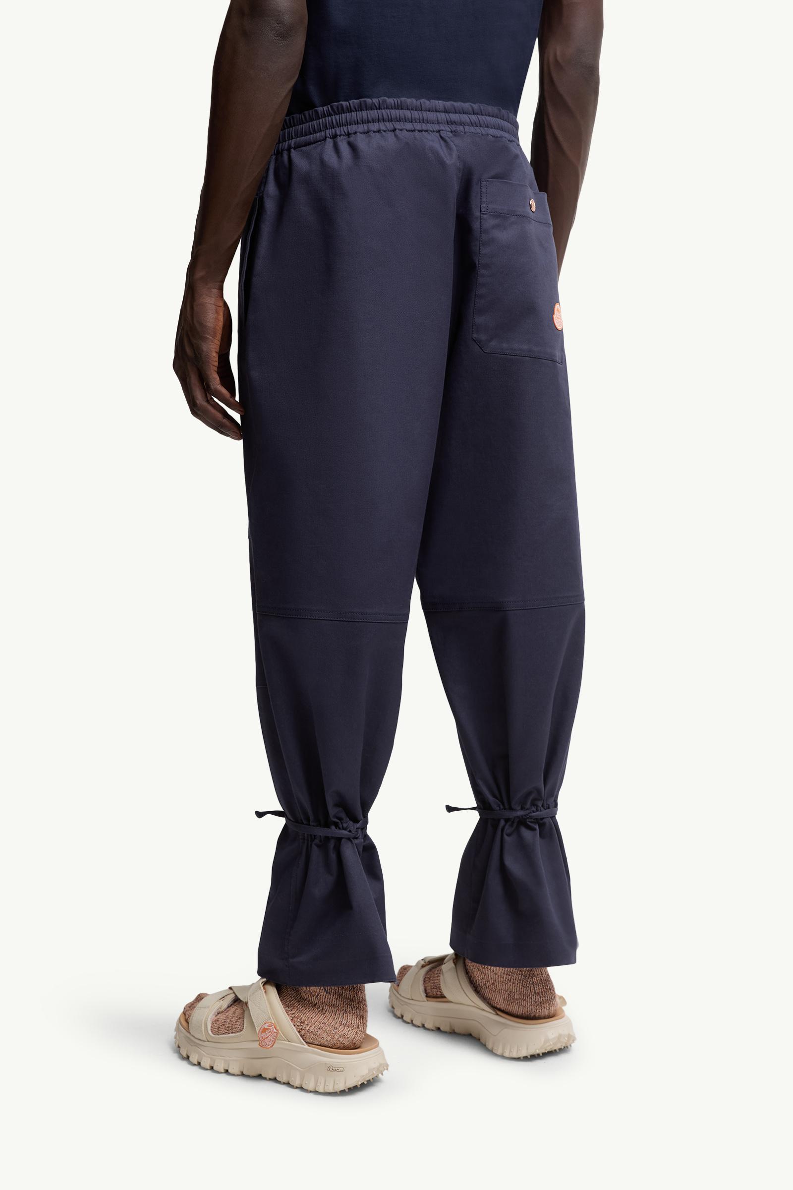 Moncler Moncler X Gilga Farm By Donald Glover Cotton Gabardine Pants Navy Blue Navy Blue