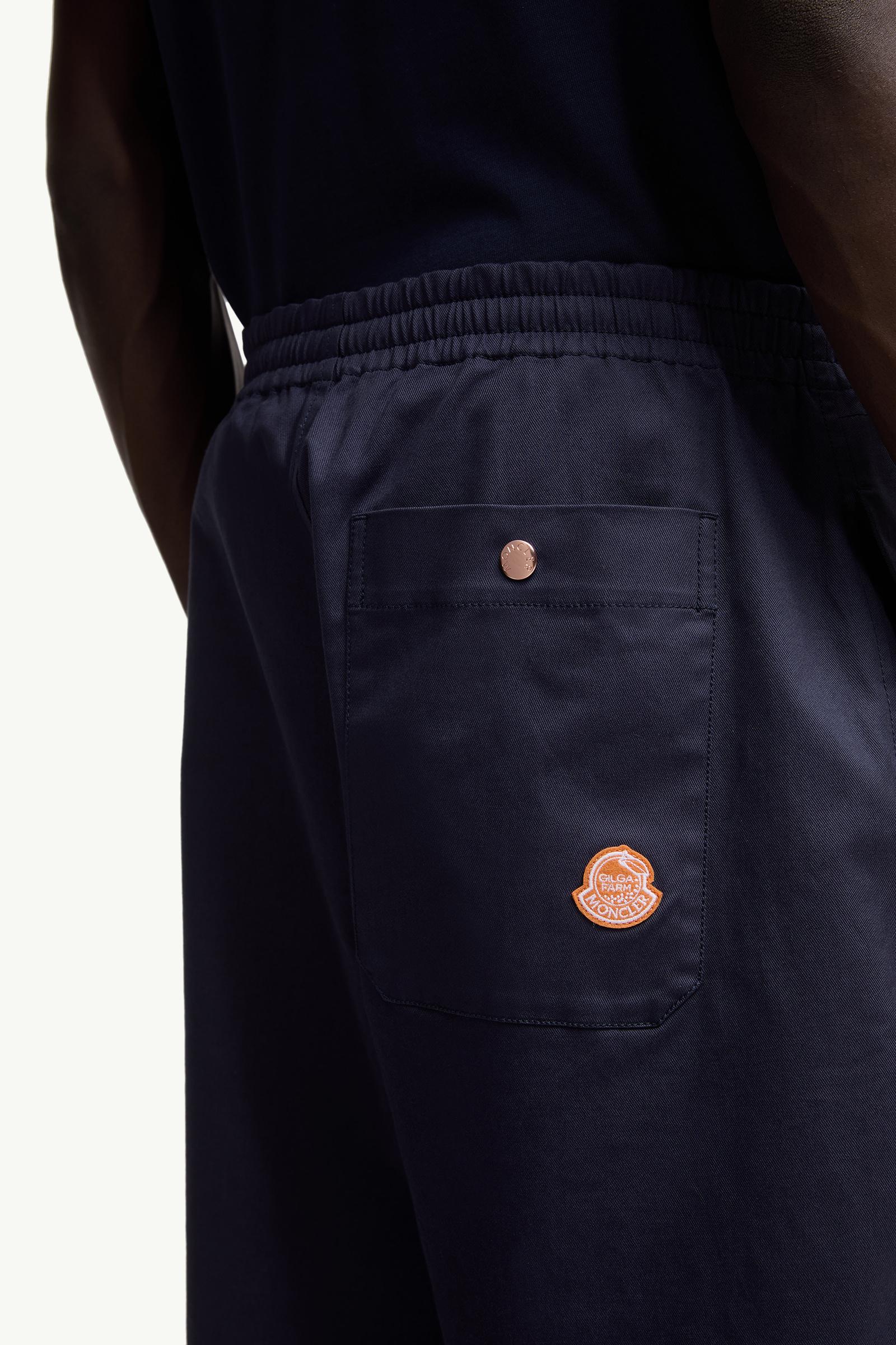 Moncler Moncler X Gilga Farm By Donald Glover Cotton Gabardine Pants Navy Blue Navy Blue