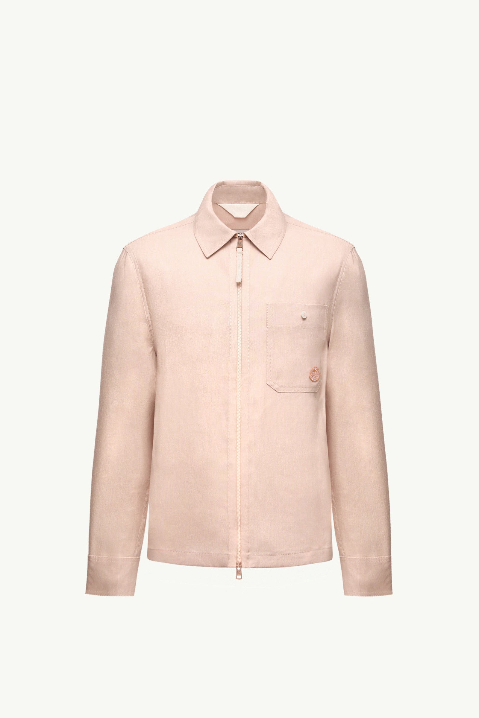 Moncler Moncler X Gilga Farm By Donald Glover Linen Blend Shirt Peach Pink Peach Pink