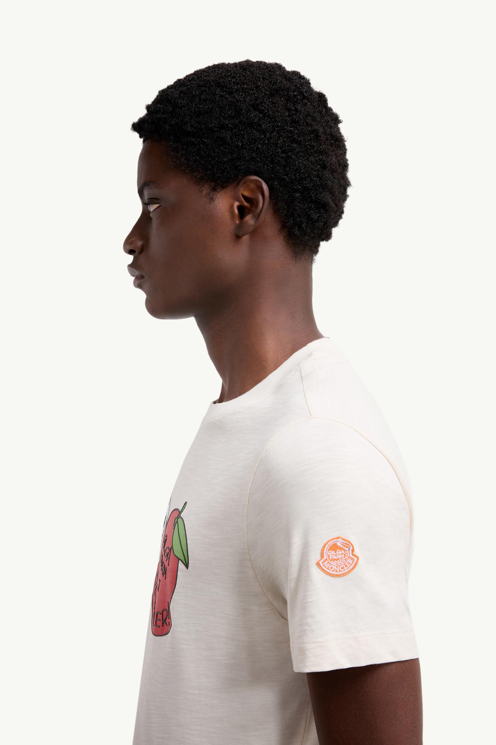 Moncler Moncler X Gilga Farm By Donald Glover Cotton T-Shirt White Ivory White Ivory