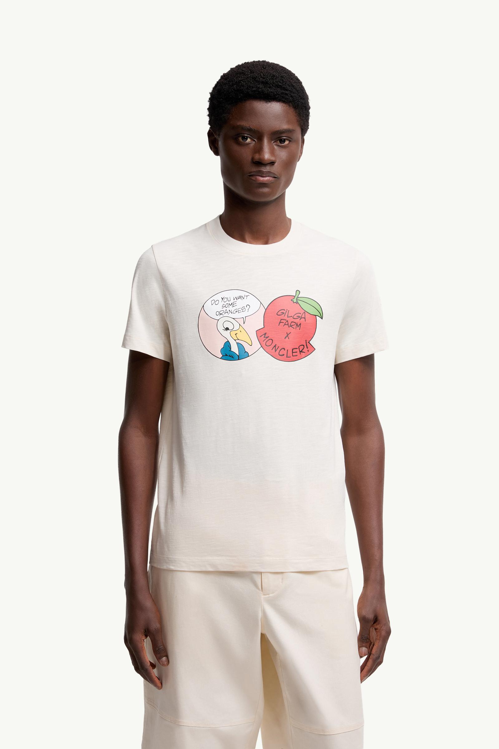 Moncler Moncler X Gilga Farm By Donald Glover Cotton T-Shirt White Ivory White Ivory
