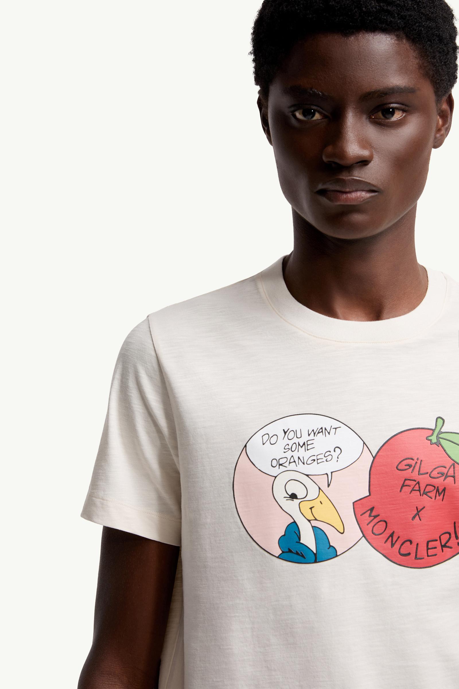 Moncler Moncler X Gilga Farm By Donald Glover Cotton T-Shirt White Ivory White Ivory