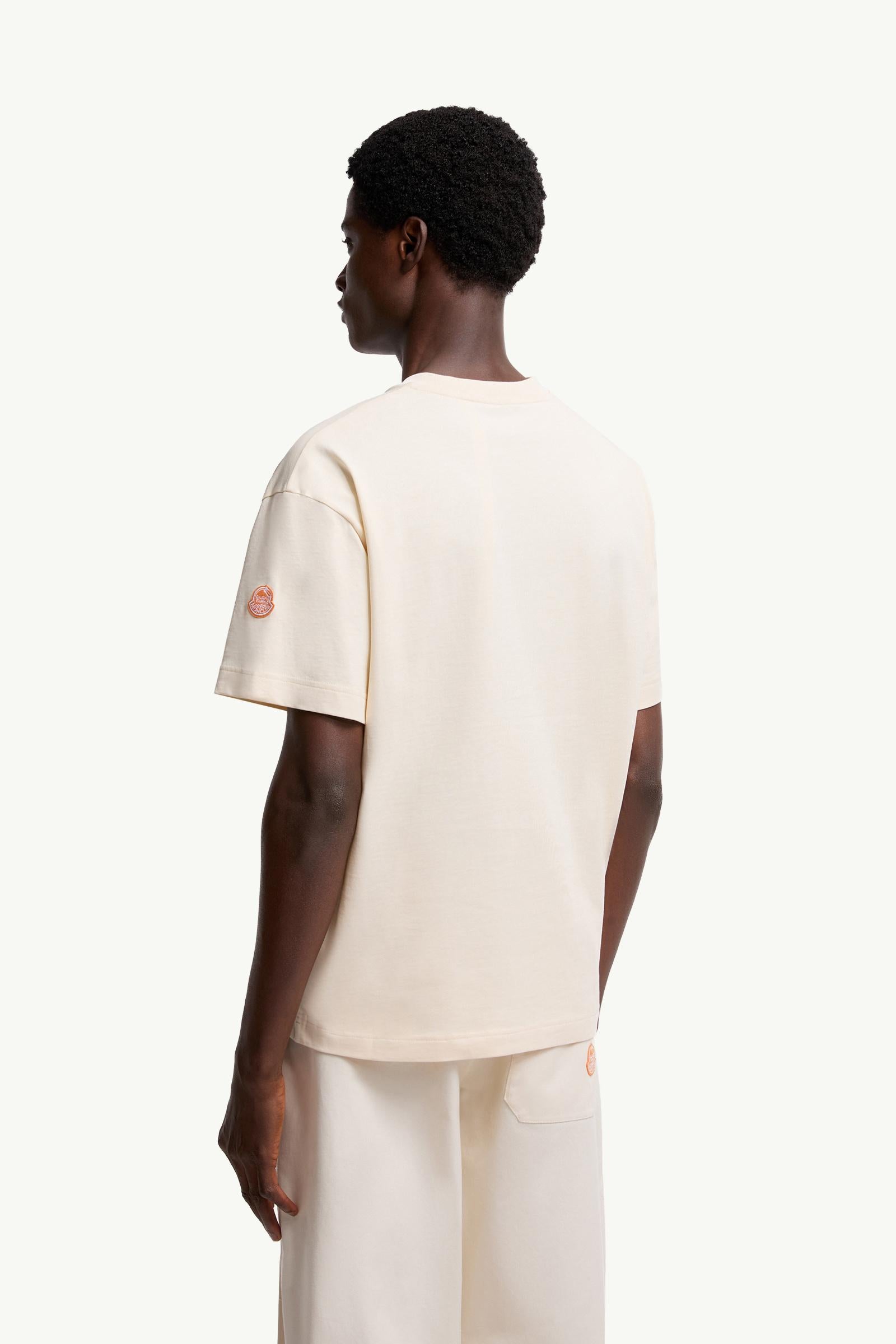 Moncler Moncler X Gilga Farm By Donald Glover Cotton T-Shirt White Ivory White Ivory