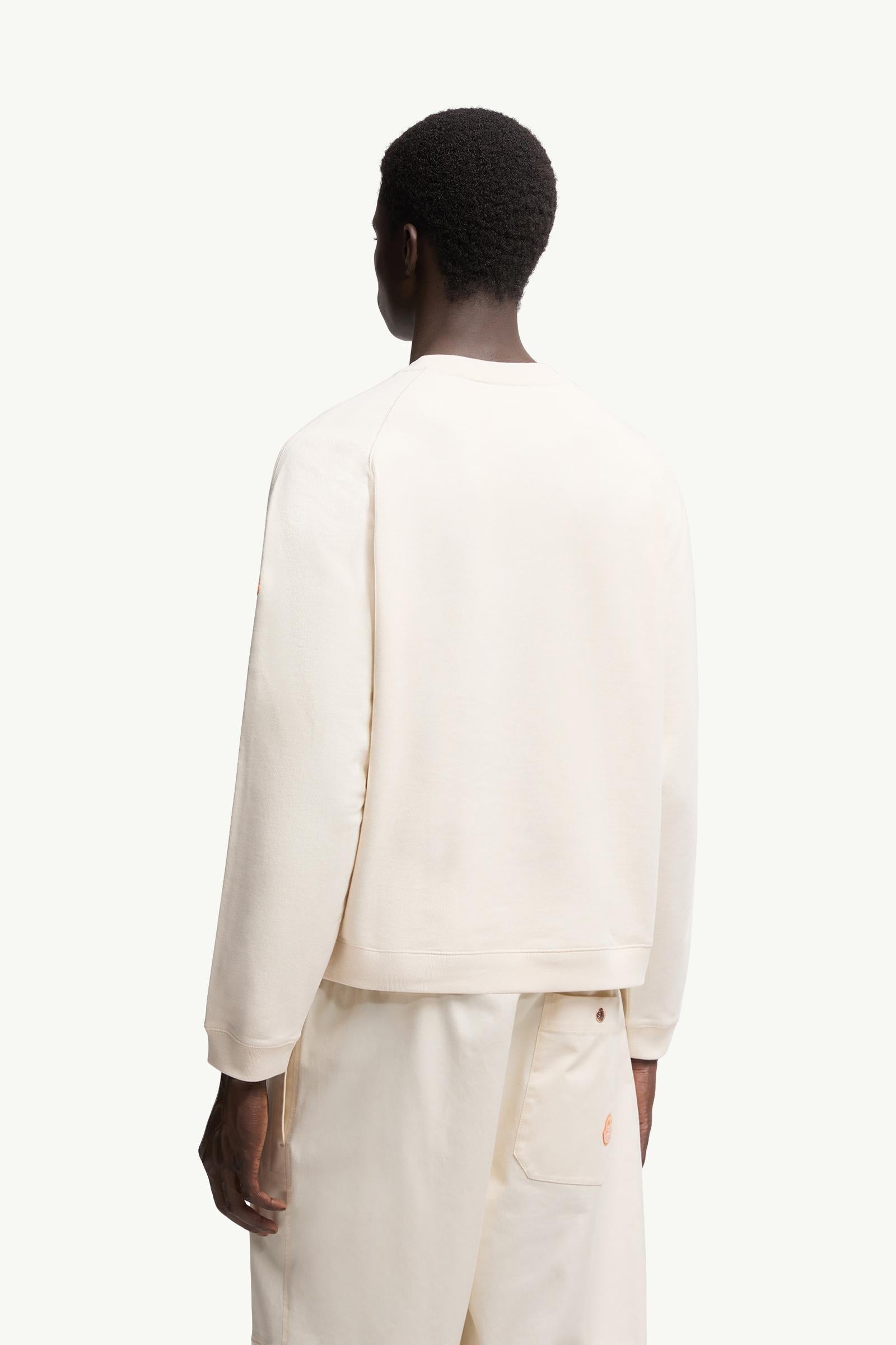 Moncler Moncler X Gilga Farm By Donald Glover Cotton Sweatshirt White Ivory White Ivory