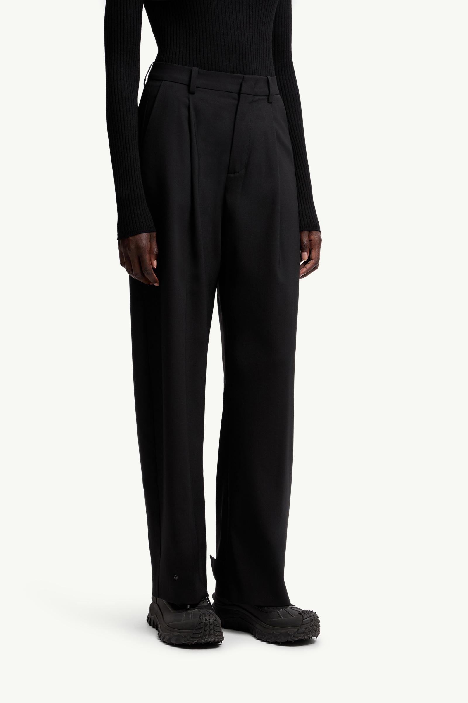 Moncler Moncler X Ee72 By Edward Enninful Wool Pants Black Black