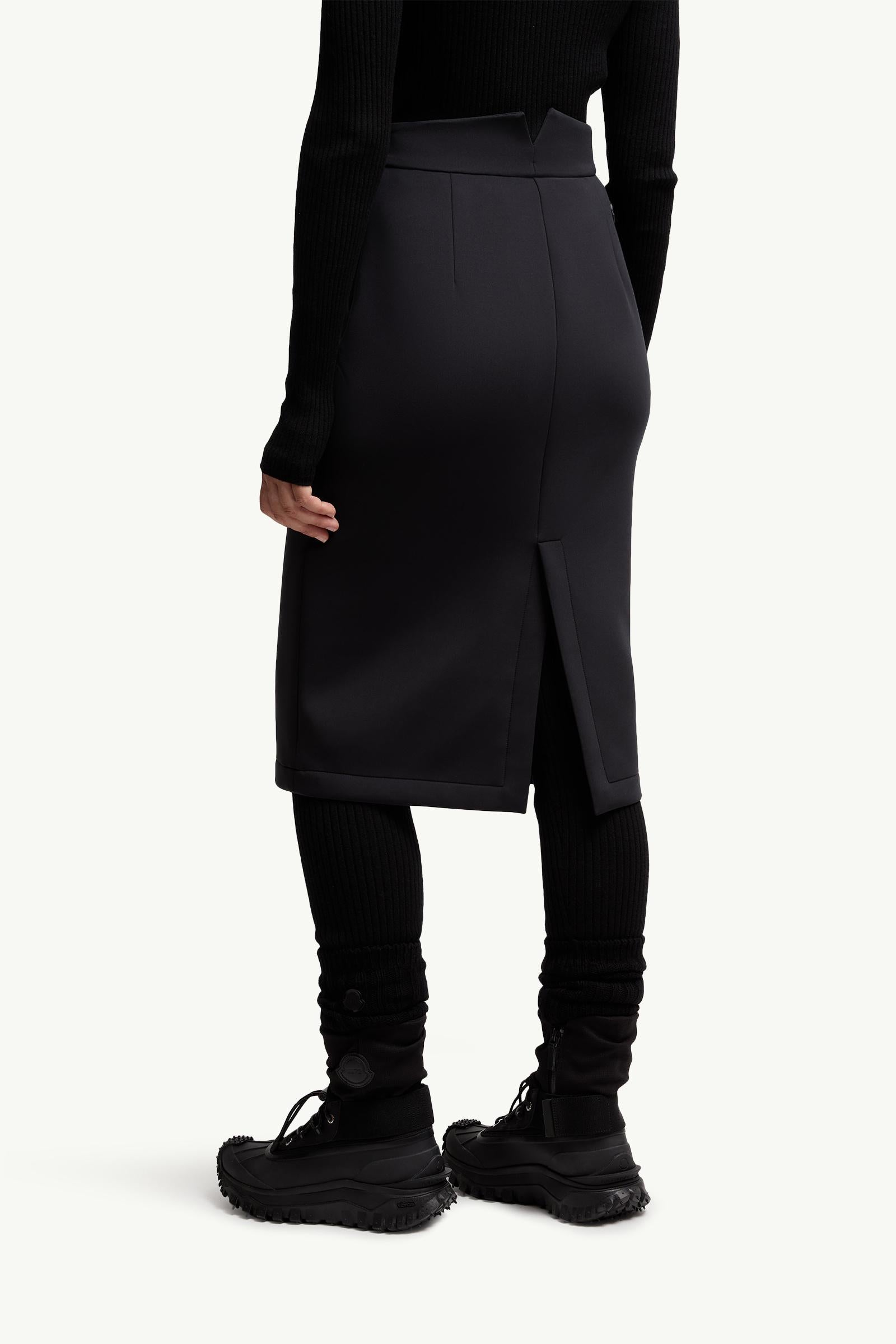Moncler Moncler X Ee72 By Edward Enninful Neoprene Skirt Black Black