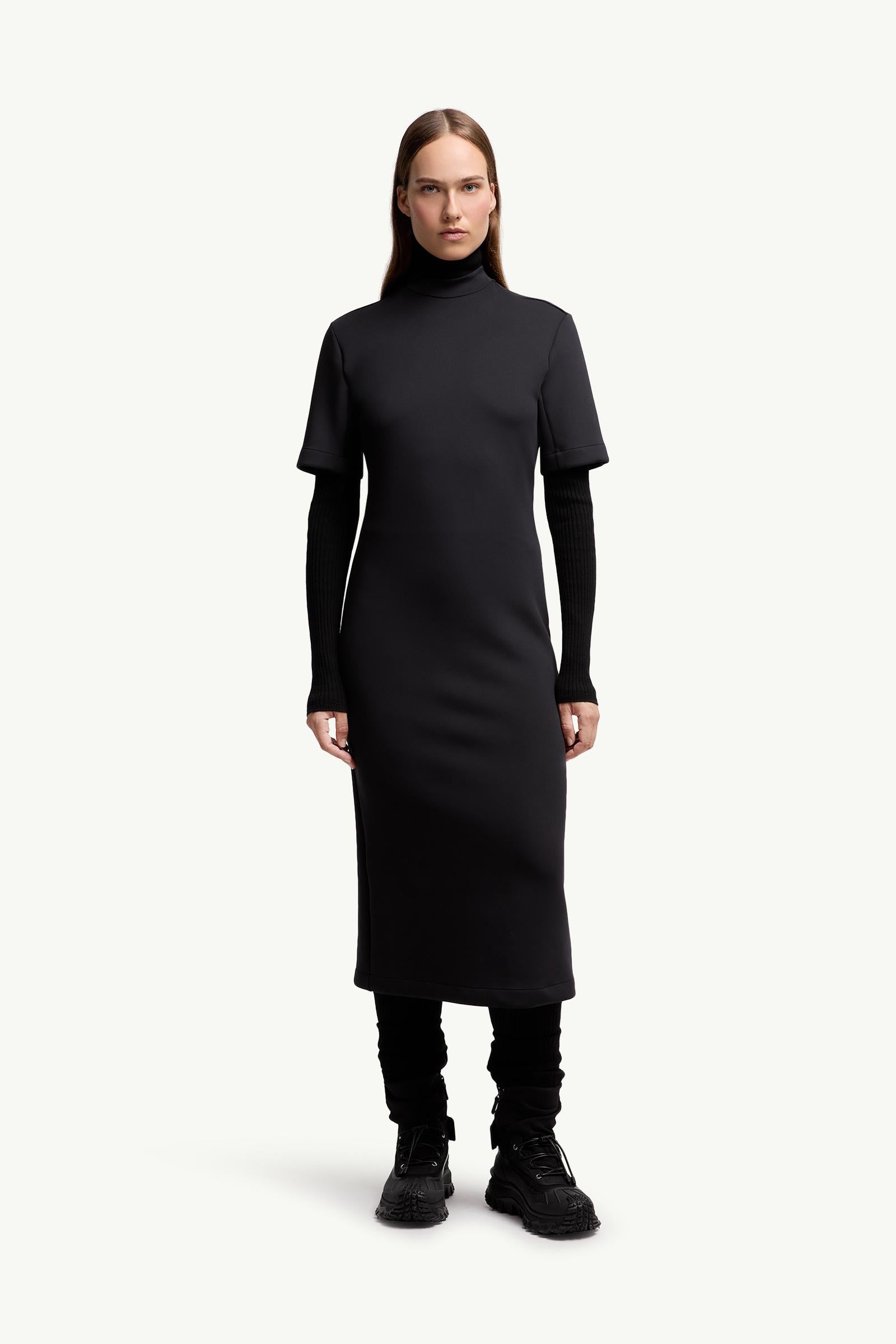 Moncler Moncler X Ee72 By Edward Enninful Midi Dress Black Black
