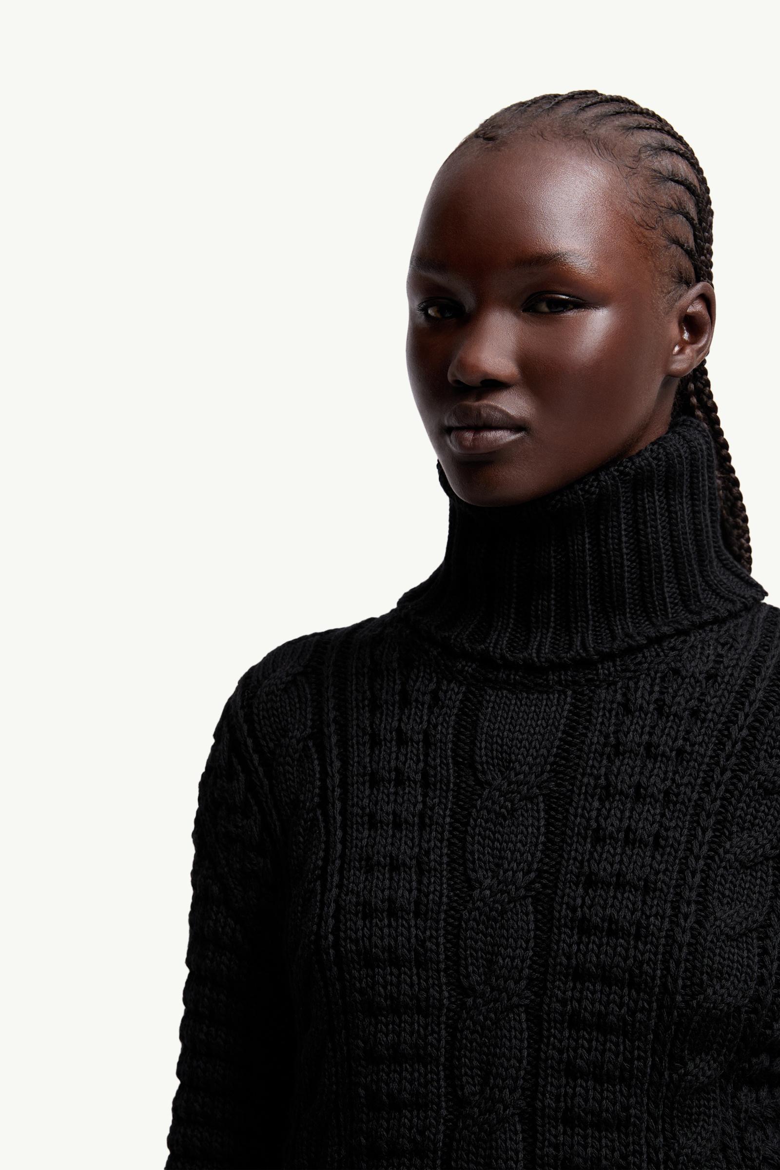 Moncler Moncler X Ee72 By Edward Enninful Wool Turtleneck Sweater Black Black