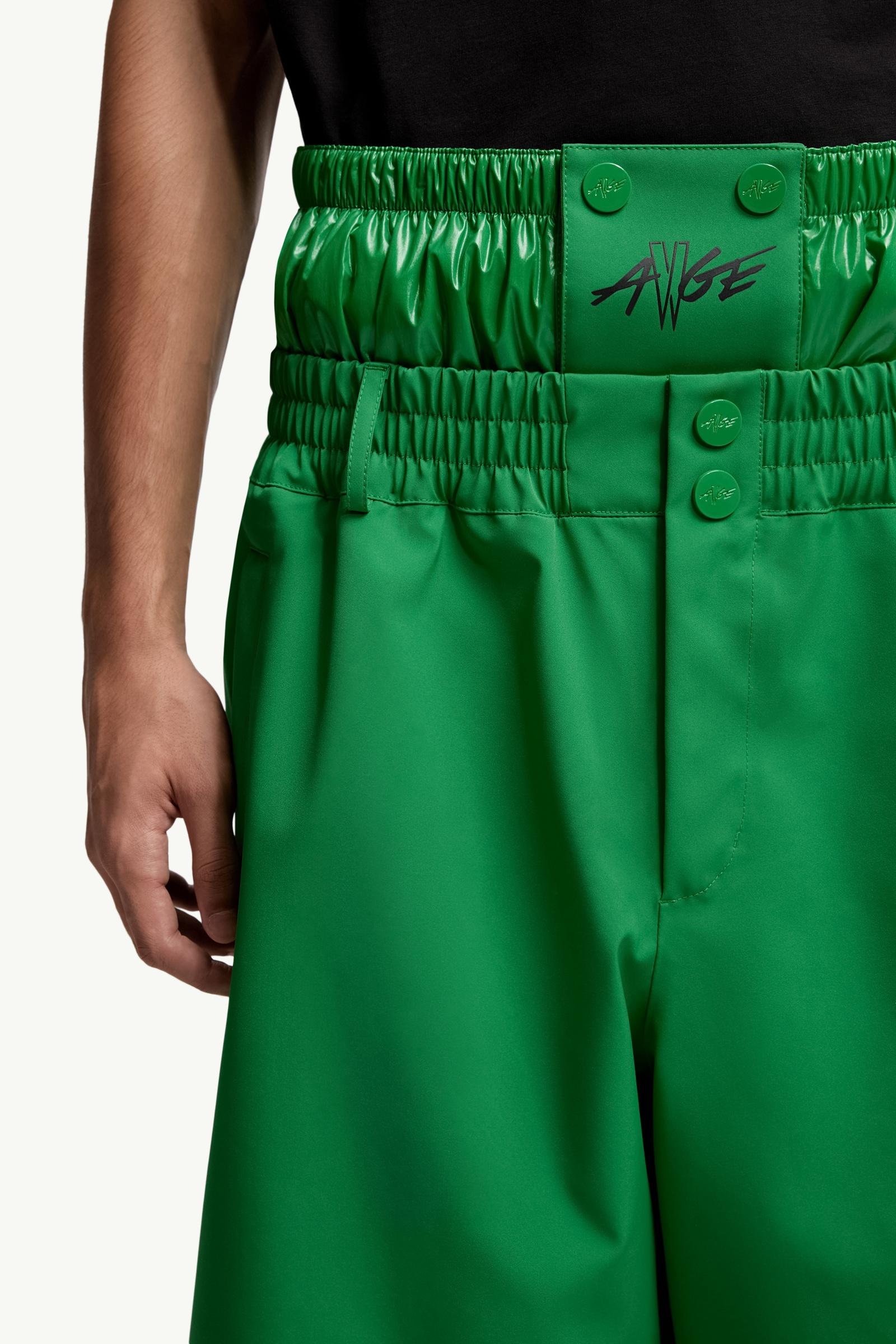 Moncler Moncler X A$Ap Rocky Logo Print Shorts Bright Green Bright Green