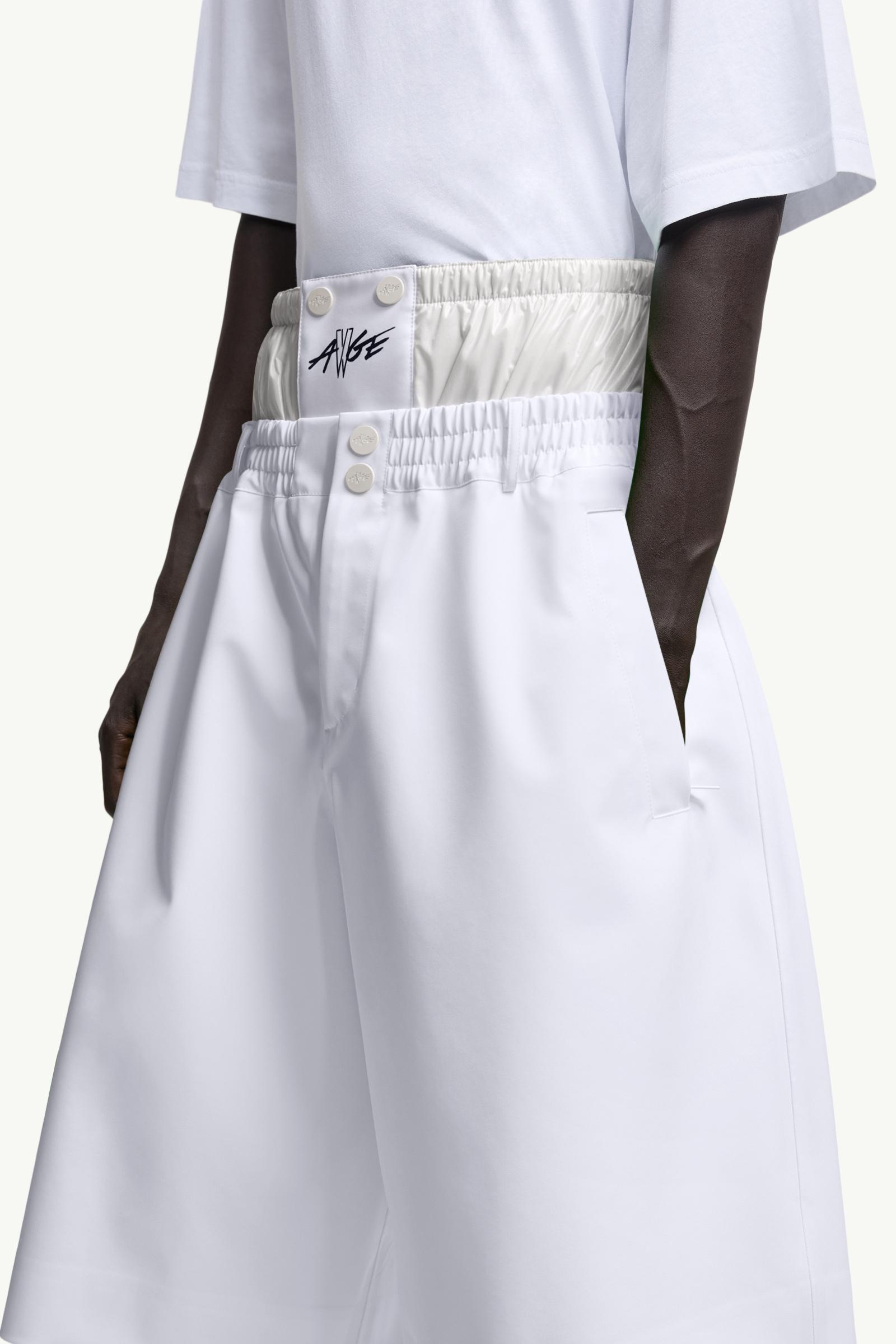 Moncler Moncler X A$Ap Rocky Logo Print Shorts White White