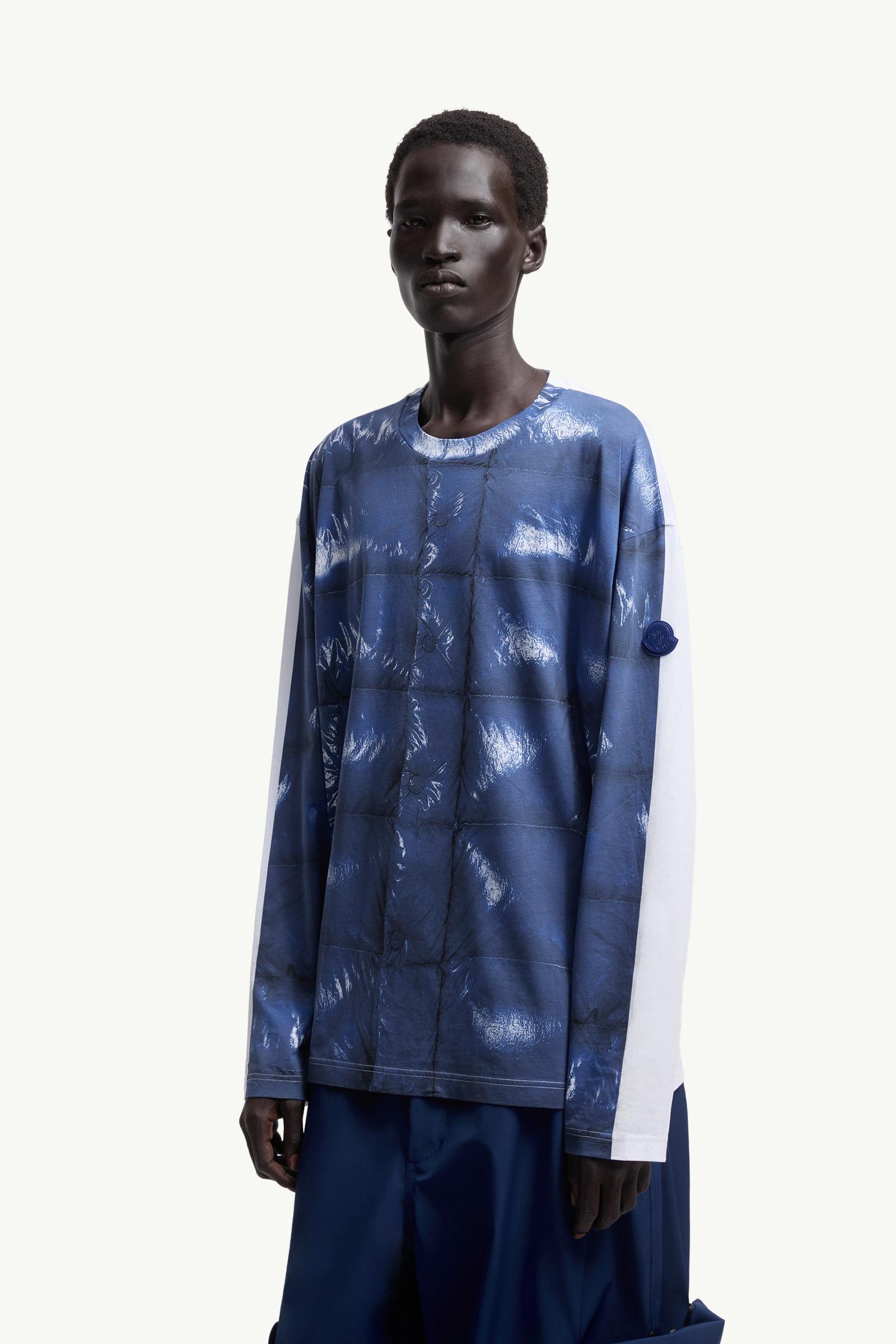 Moncler Moncler X A$Ap Rocky Cotton Long Sleeve T-Shirt Bright Blue Bright Blue