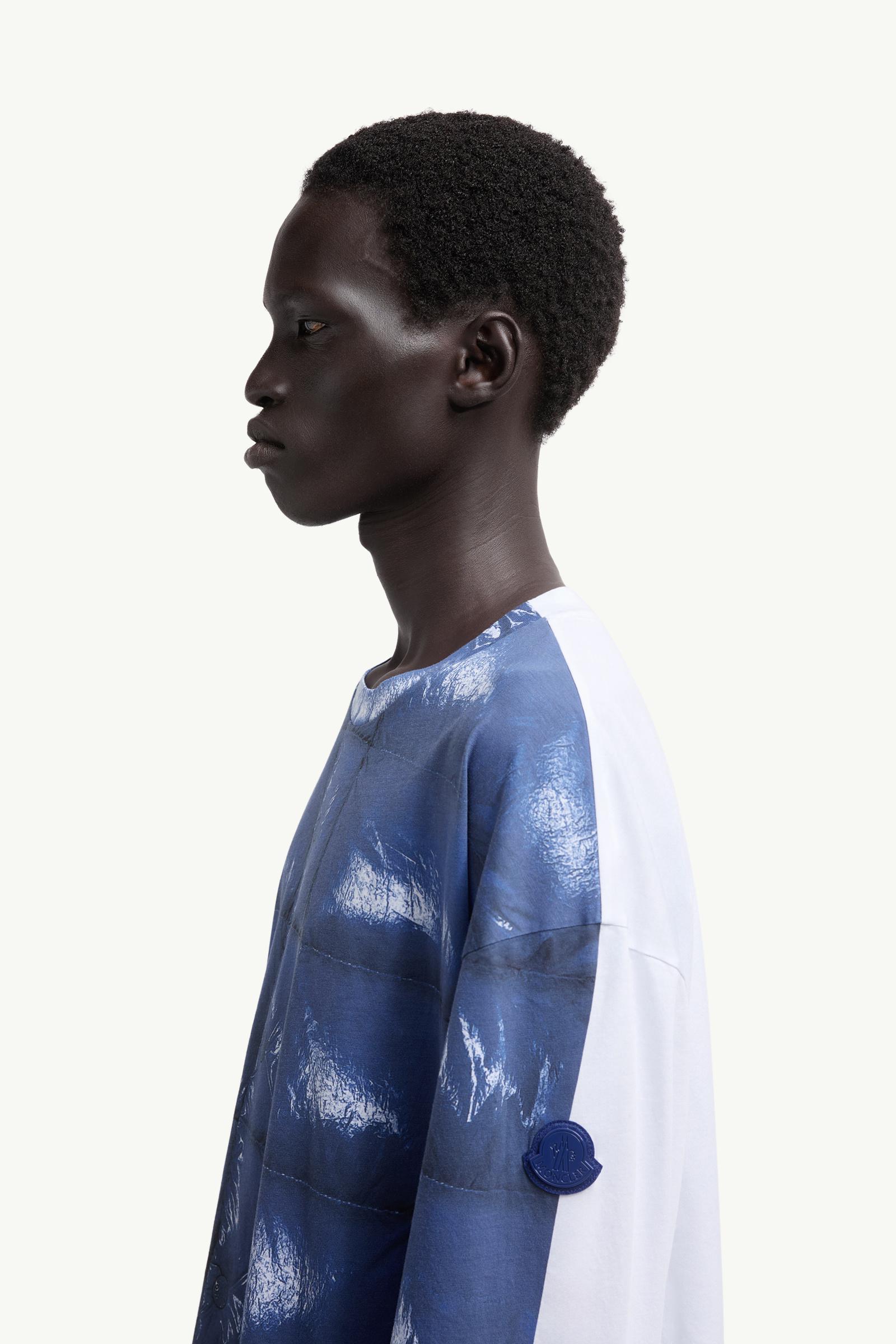 Moncler Moncler X A$Ap Rocky Cotton Long Sleeve T-Shirt Bright Blue Bright Blue