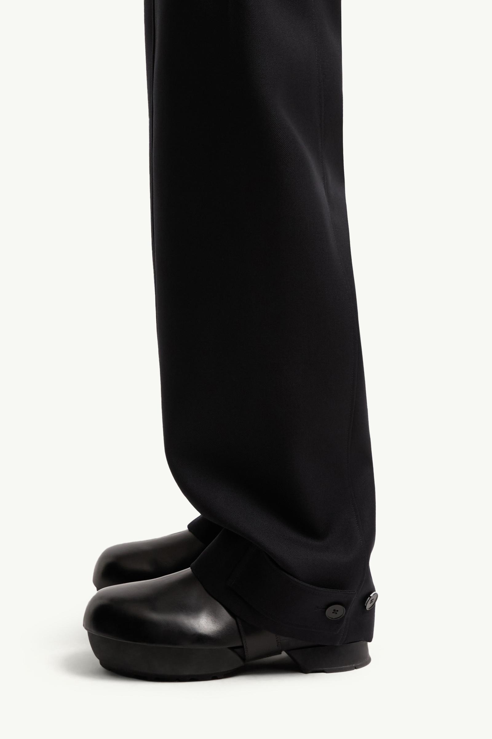 Moncler Moncler + Jil Sander Wool Gabardine Tailored Pants Navy Blue Navy Blue