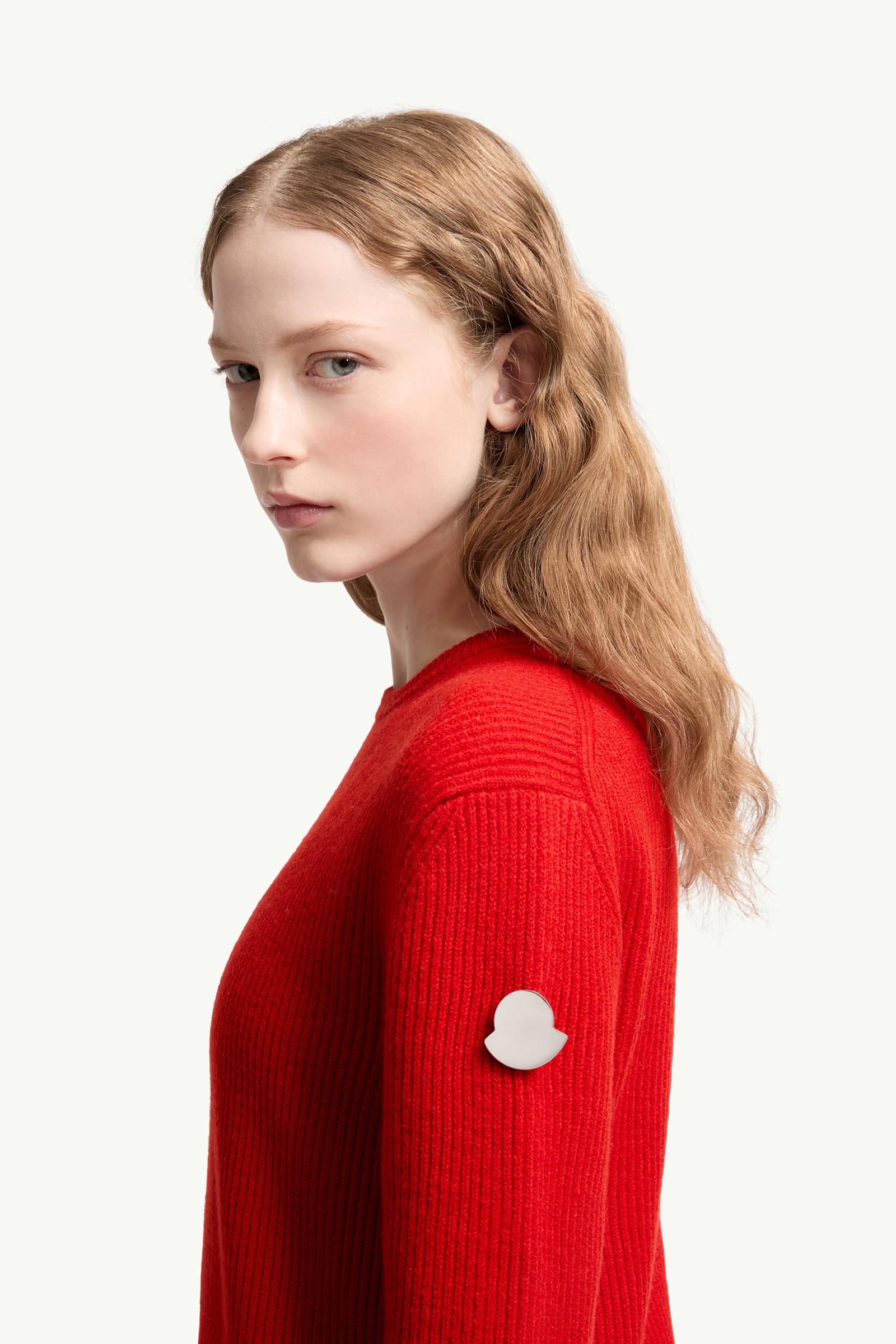 Moncler Moncler + Jil Sander Wool Sweater Red Red