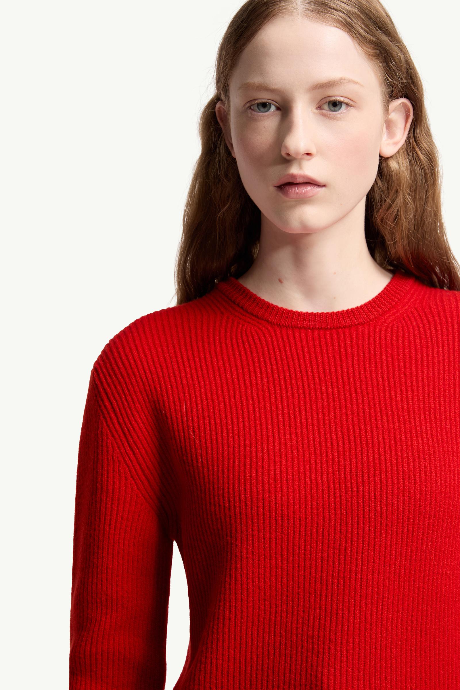 Moncler Moncler + Jil Sander Wool Sweater Red Red