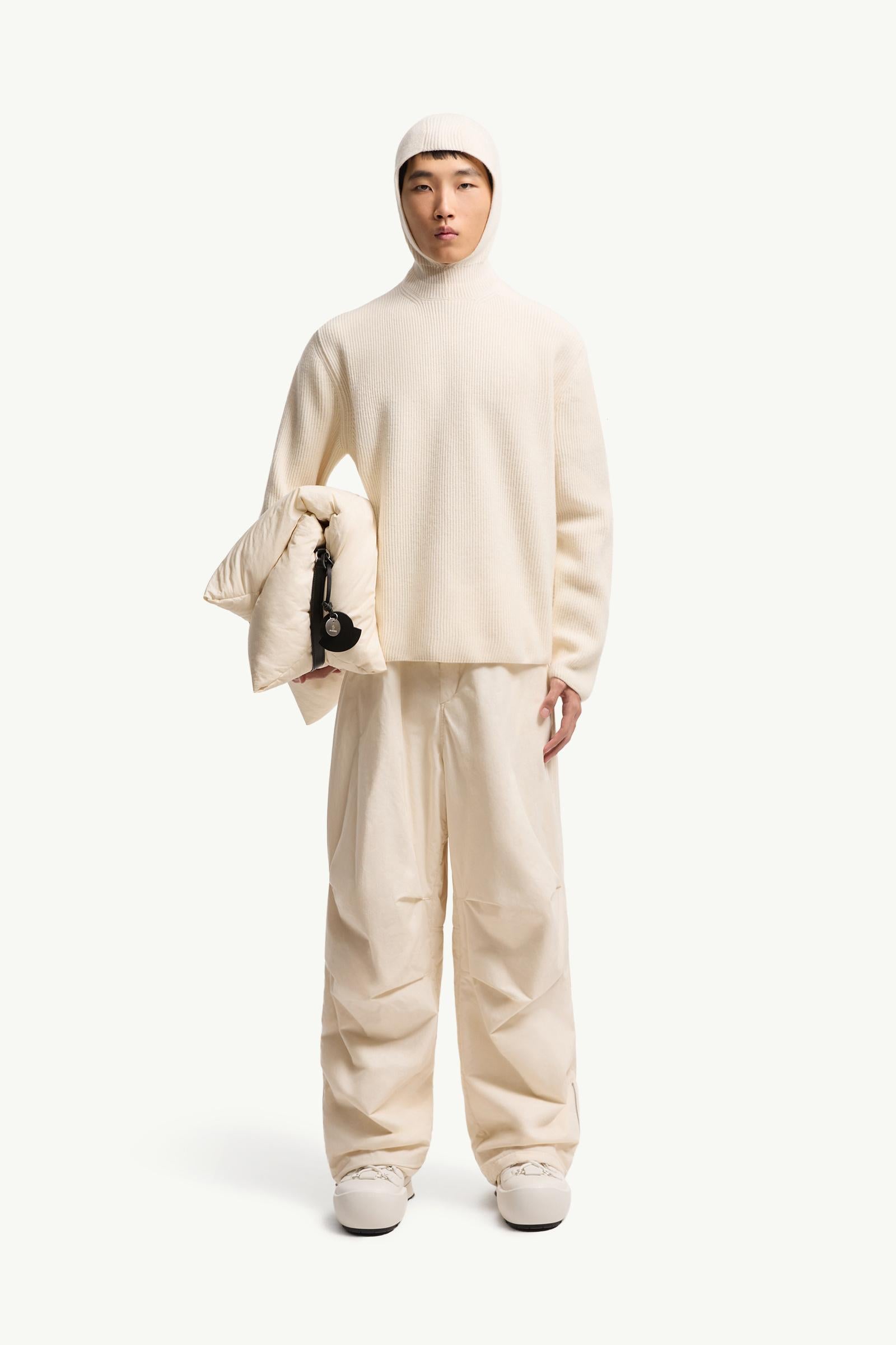 Moncler Moncler + Jil Sander Wool Hoodie White White