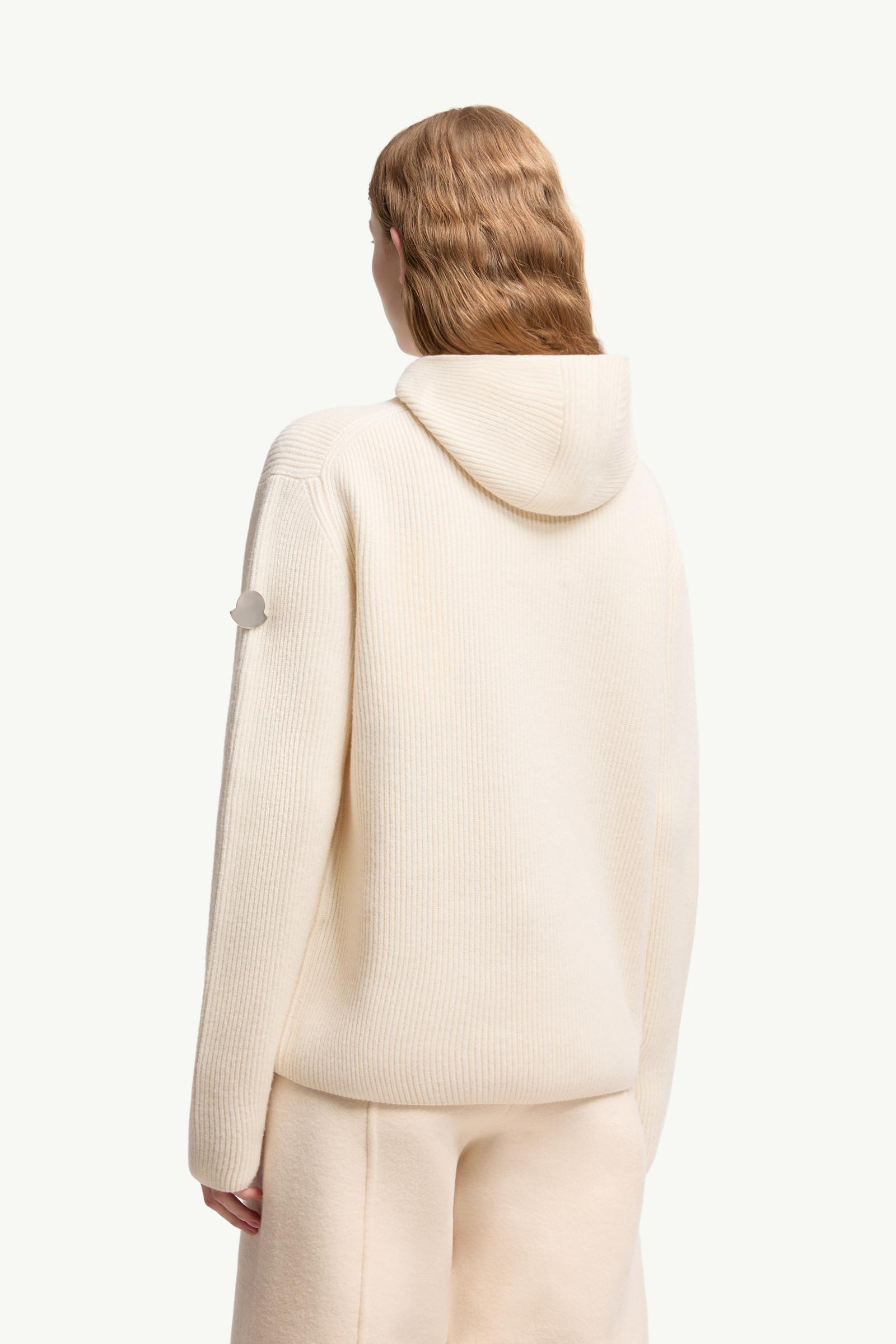 Moncler Moncler + Jil Sander Wool Hoodie White White