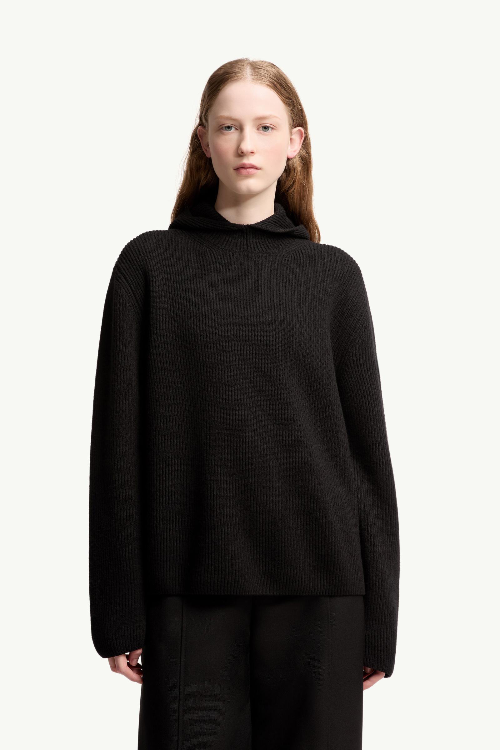 Moncler Moncler + Jil Sander Wool Hoodie Black Black