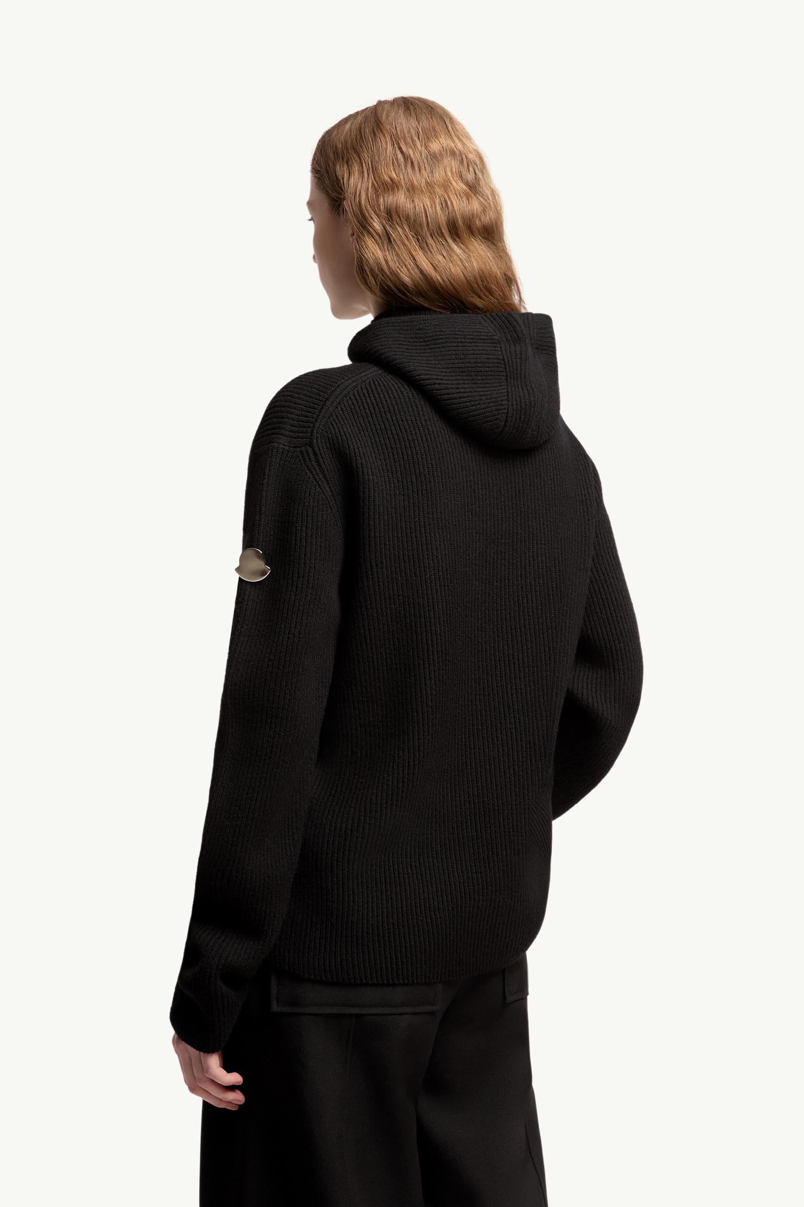 Moncler Moncler + Jil Sander Wool Hoodie Black Black