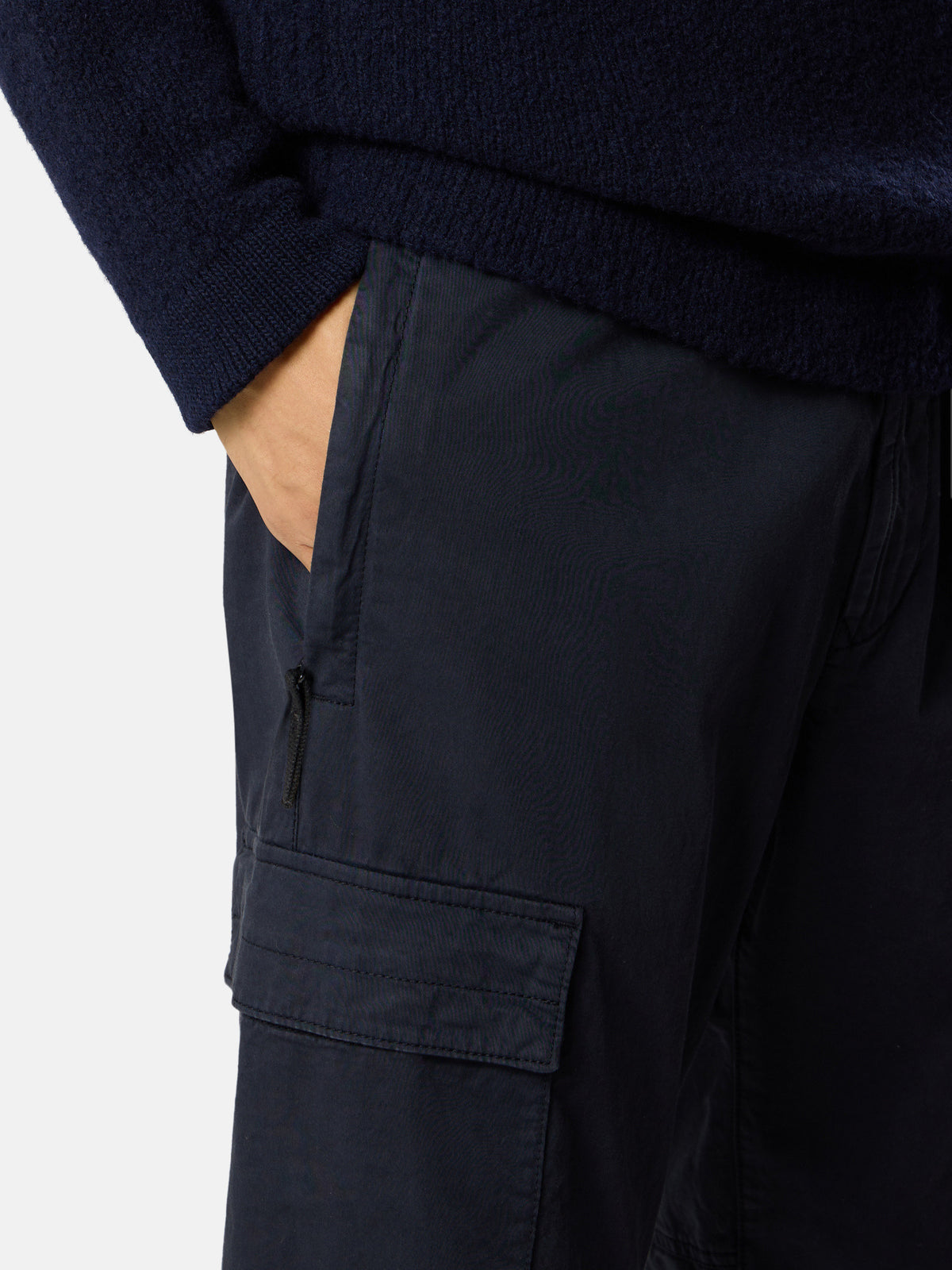 Stone Island Regular-Tapered-Fit Cargo Trousers with Elasticated Waistband 3100033