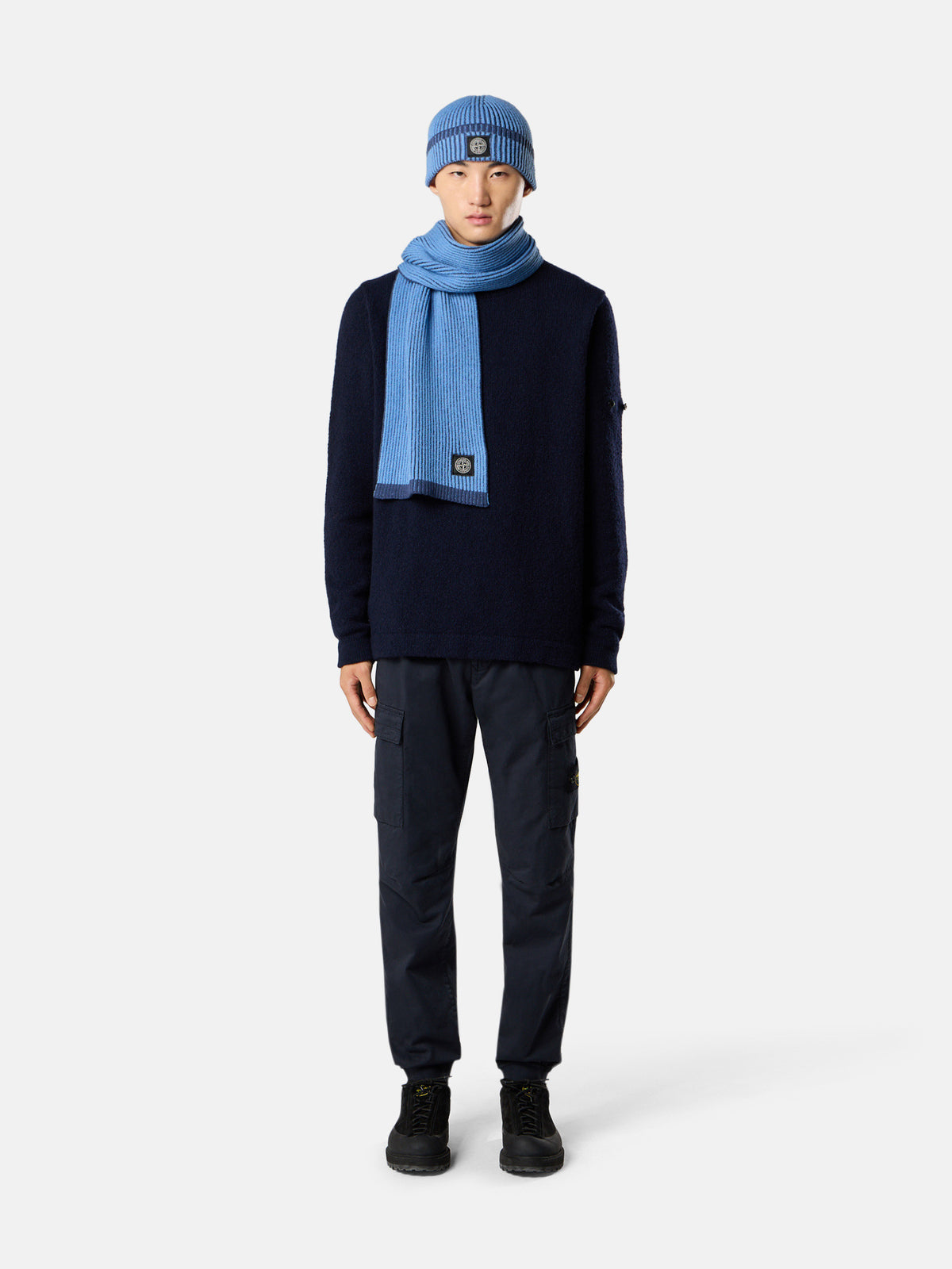 Stone Island Regular-Tapered-Fit Cargo Trousers with Elasticated Waistband 3100033