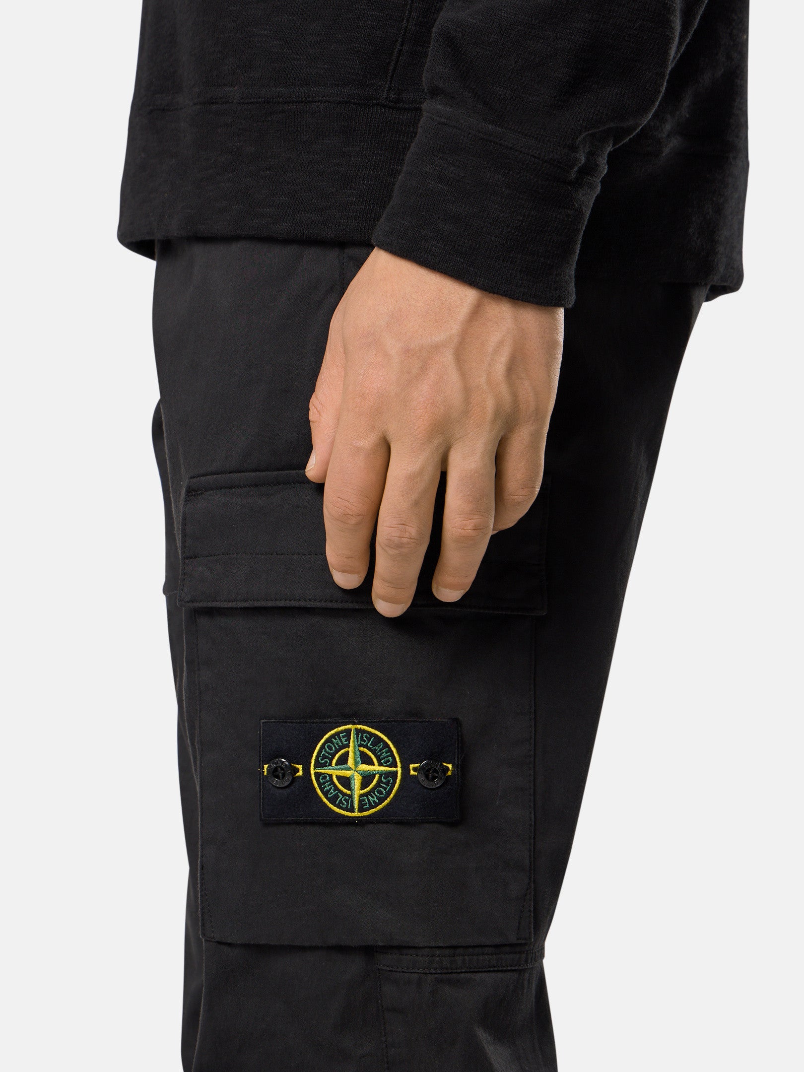 Stone Island Regular-Tapered-Fit Cargo Trousers with Elasticated Waistband 3100033