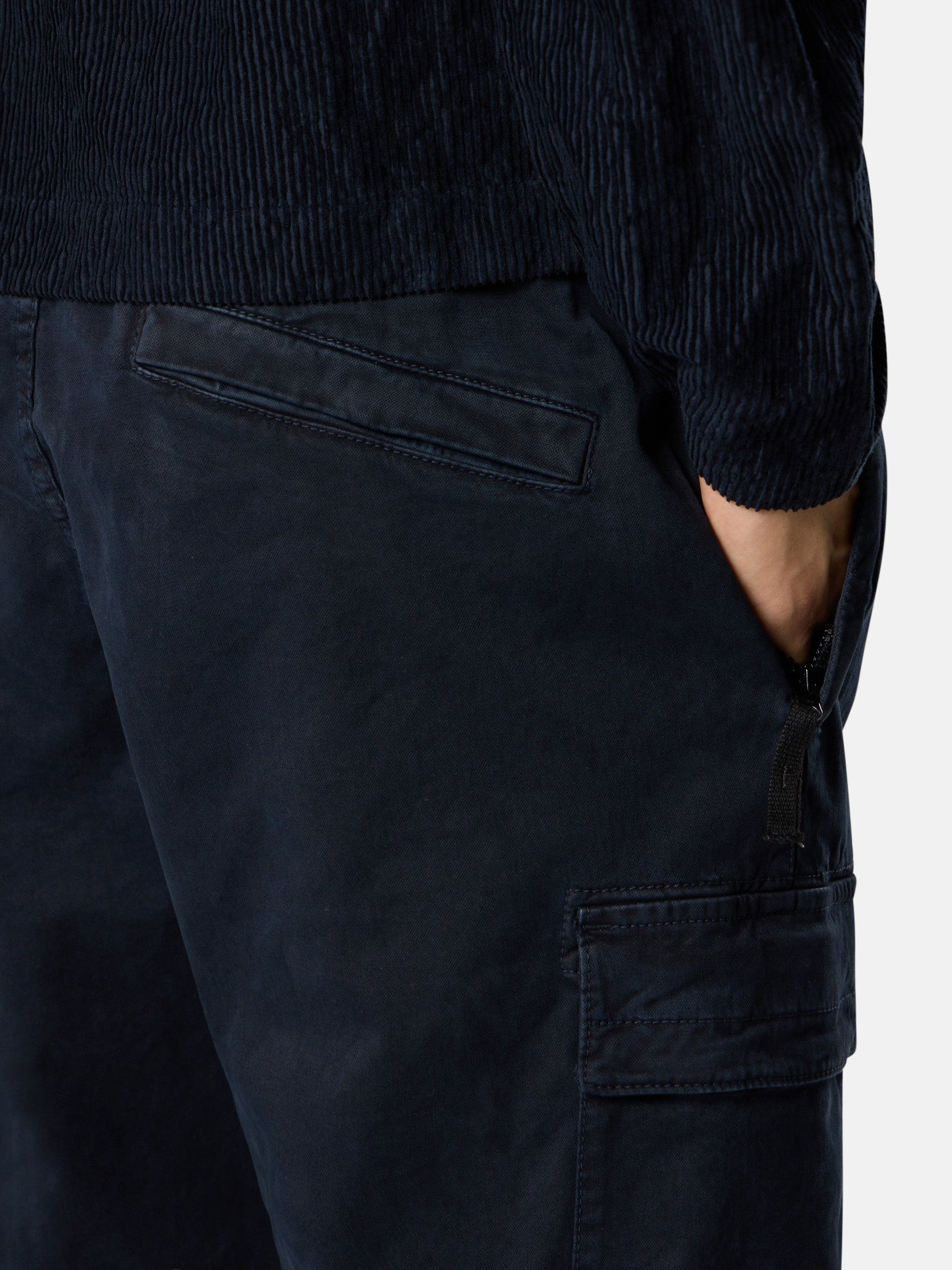 Stone Island Regular-Tapered-Fit Cargo Trousers with Elasticated Waistband 3100033