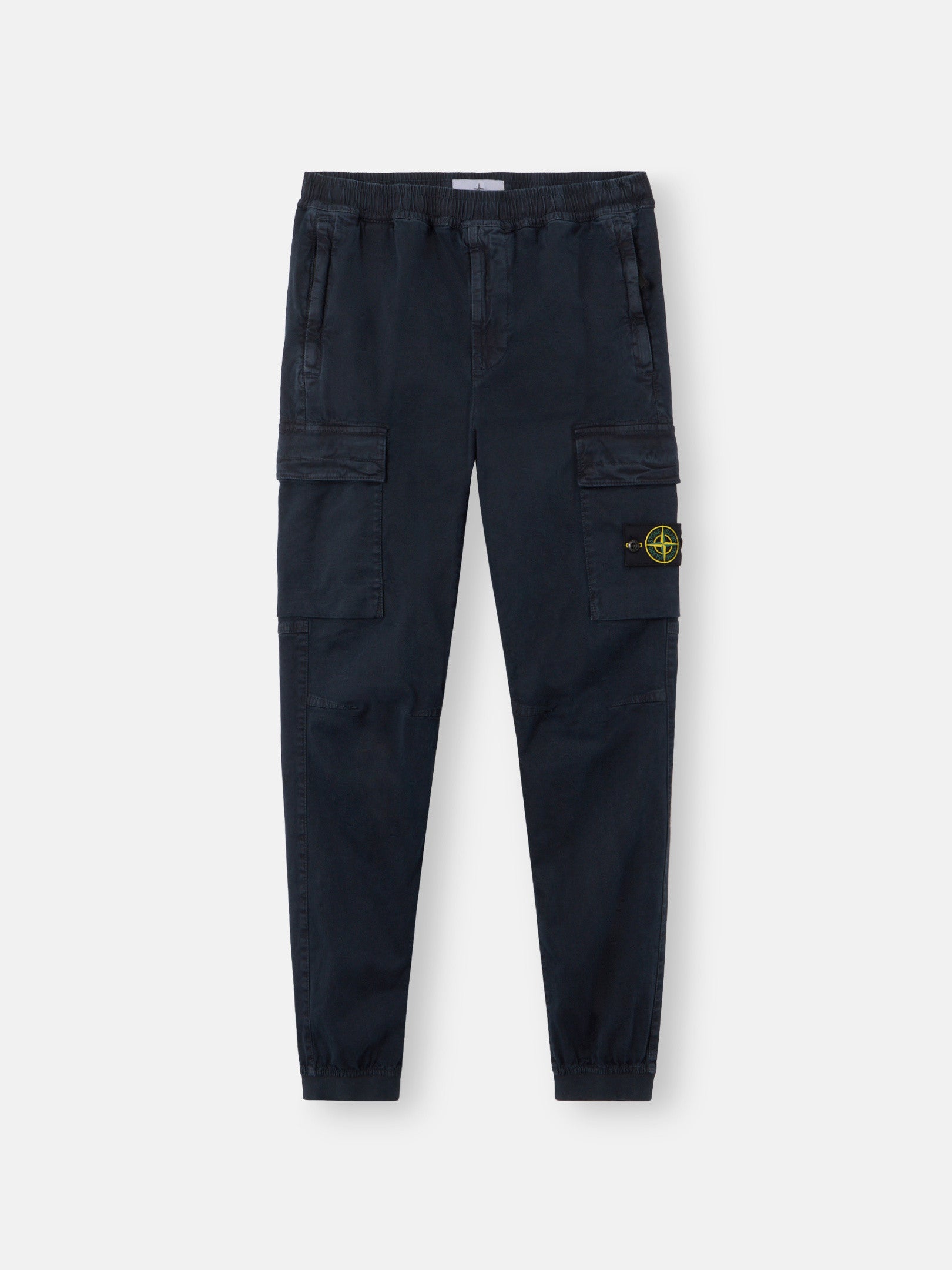 Stone Island Regular-Tapered-Fit Cargo Trousers with Elasticated Waistband 3100033