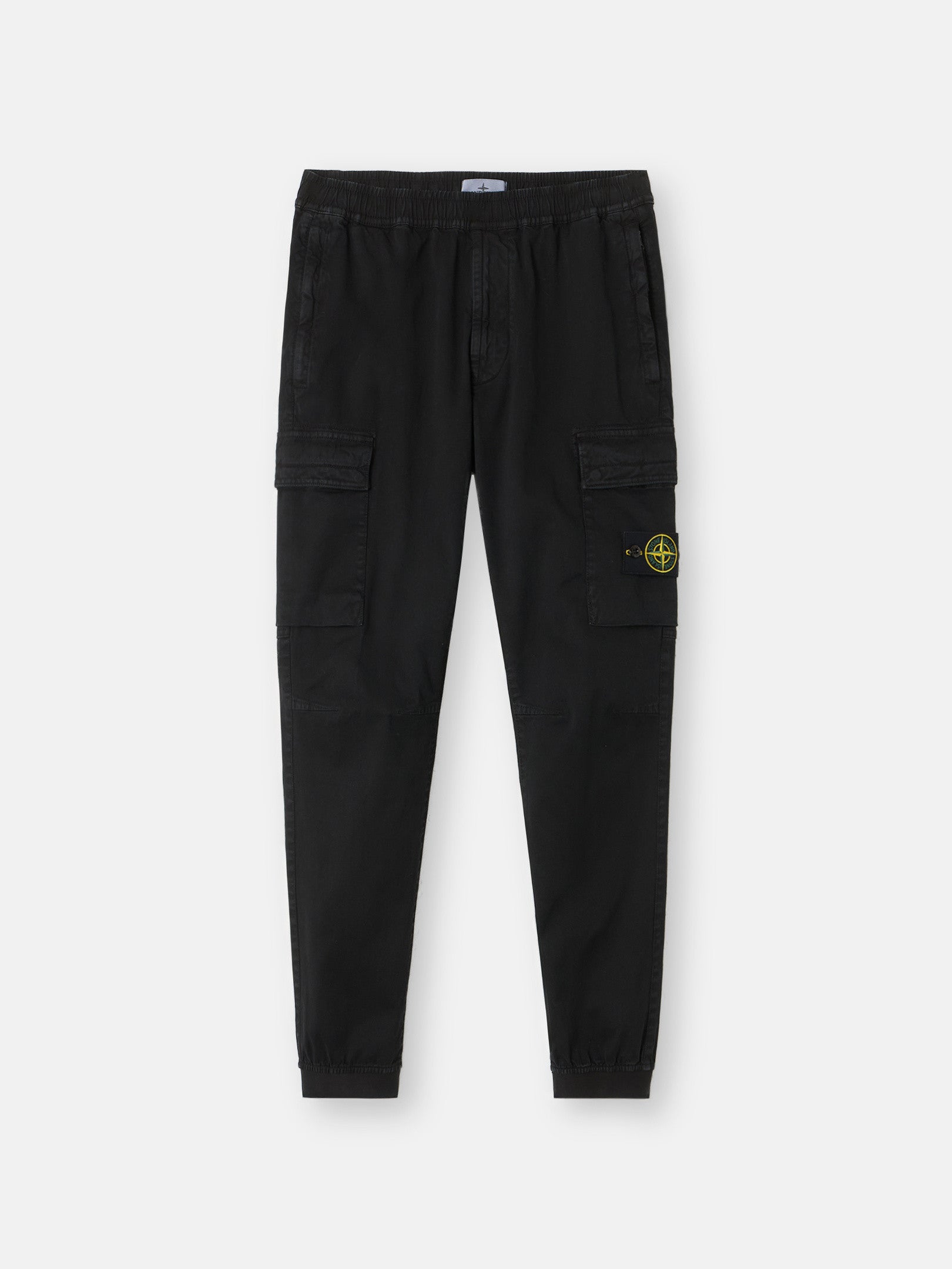 Stone Island Regular-Tapered-Fit Cargo Trousers with Elasticated Waistband 3100033