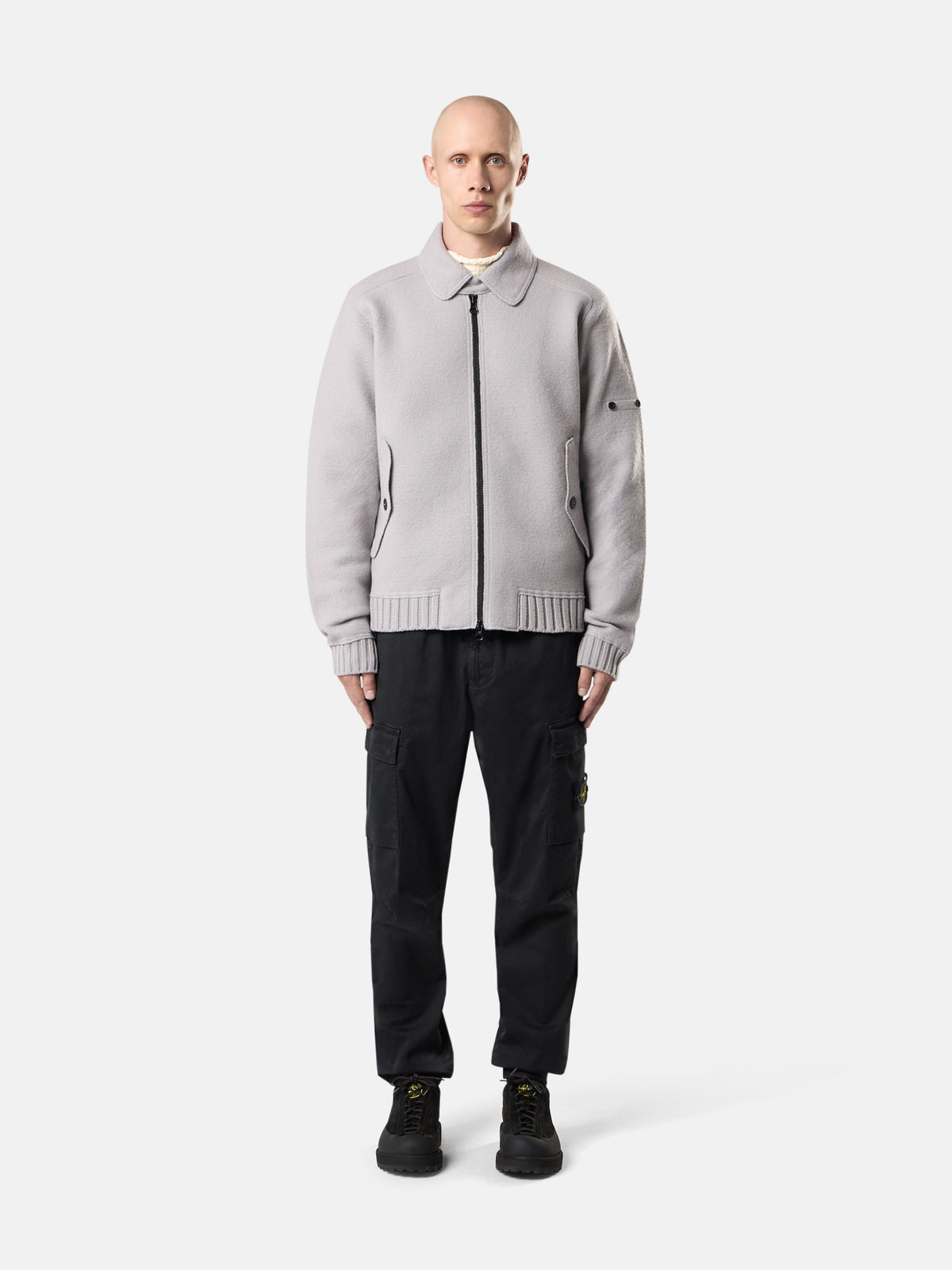 Stone Island Regular-Tapered-Fit Cargo Trousers with Elasticated Waistband 3100033
