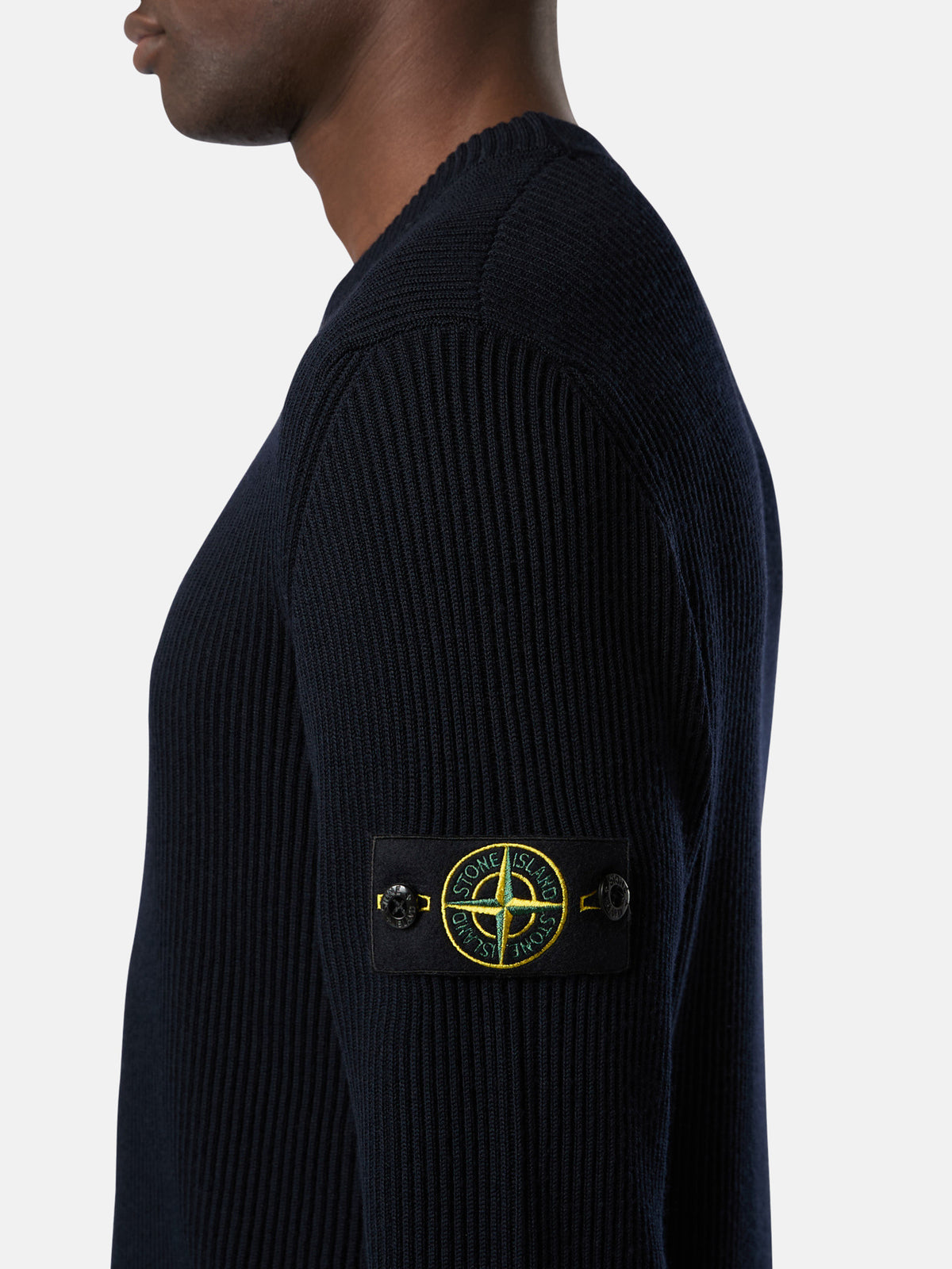 Stone Island Crewneck Jumper with Ribbed Trims 5100053