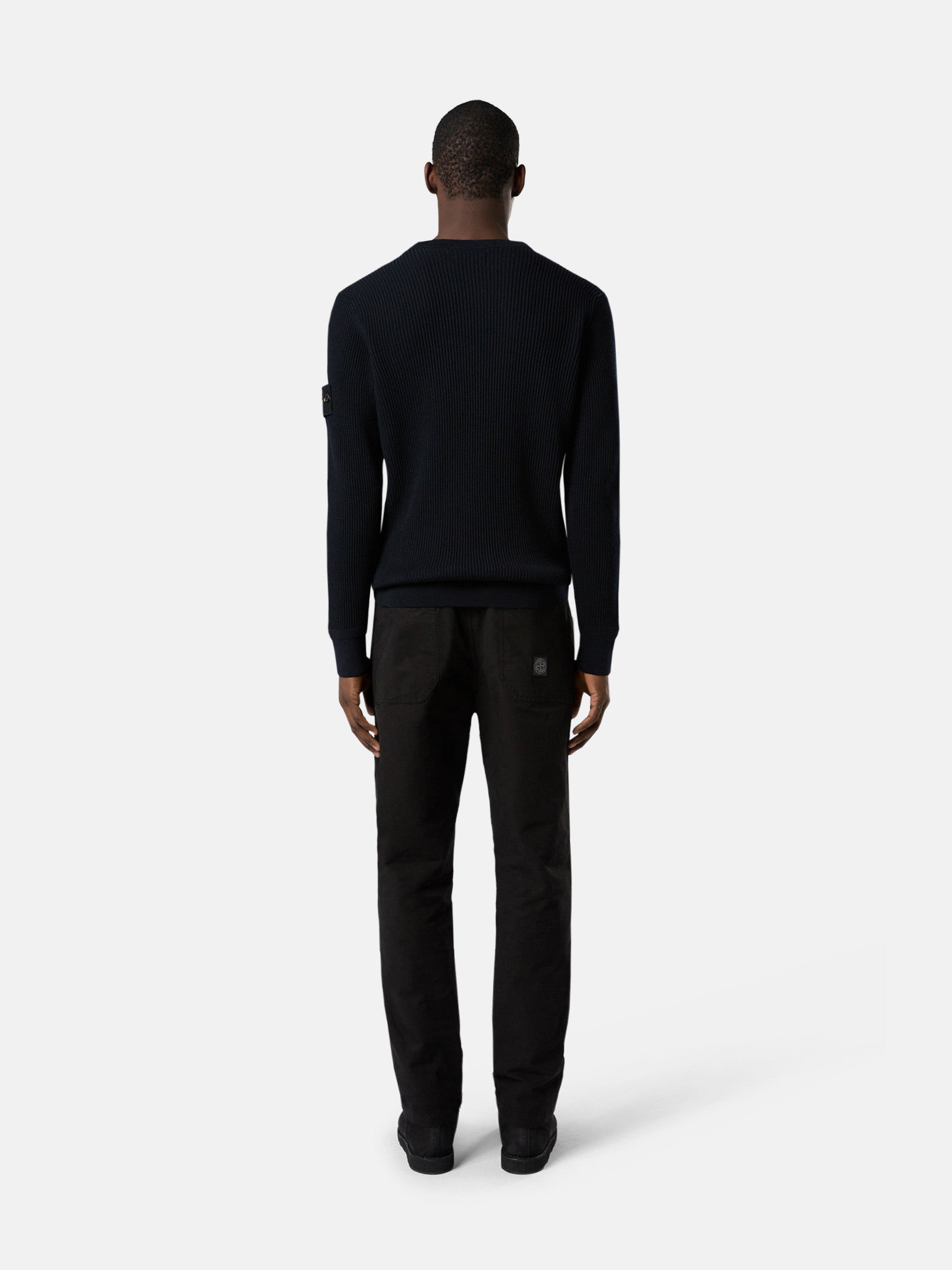 Stone Island Crewneck Jumper with Ribbed Trims 5100053