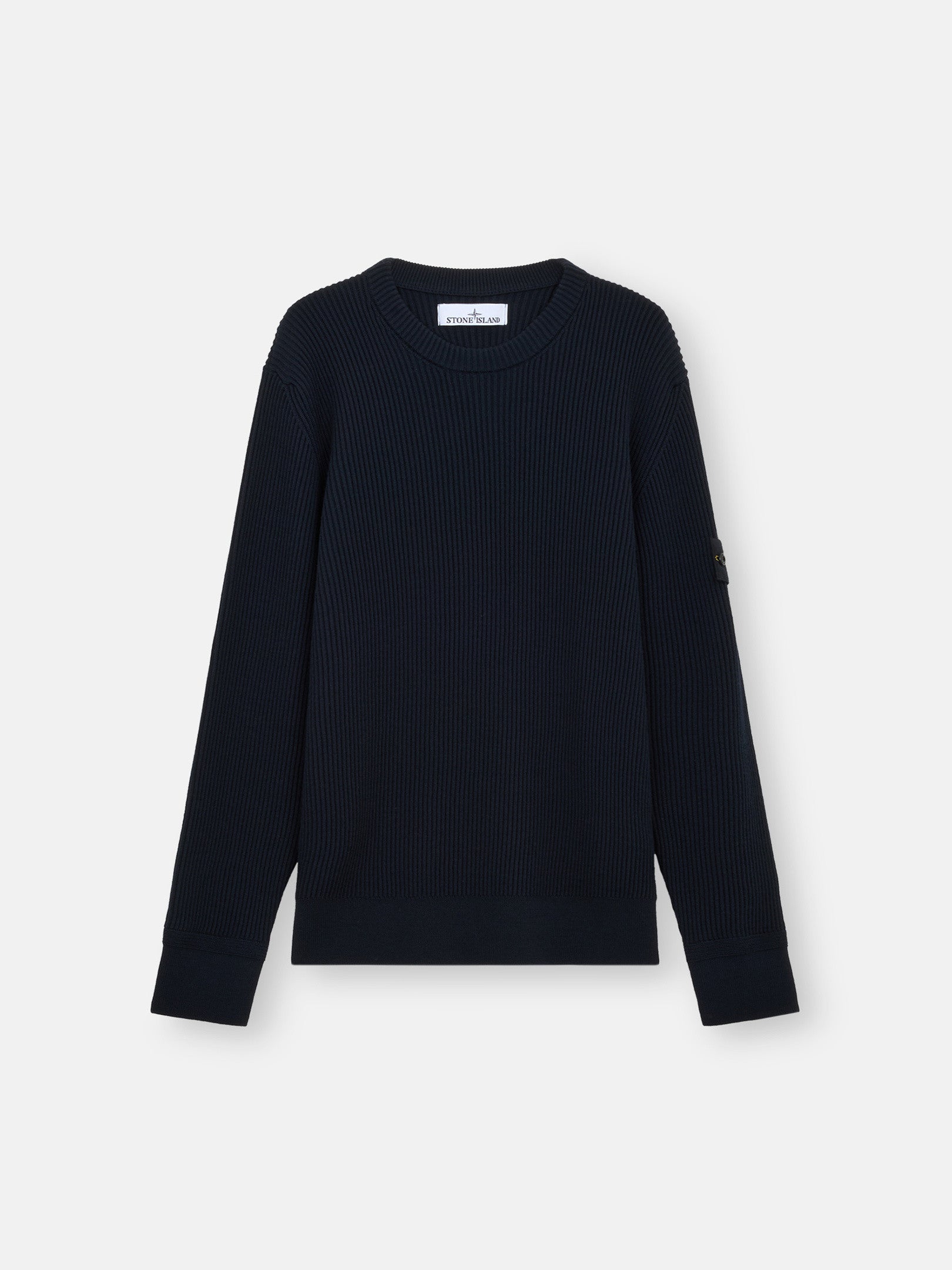 Stone Island Crewneck Jumper with Ribbed Trims 5100053