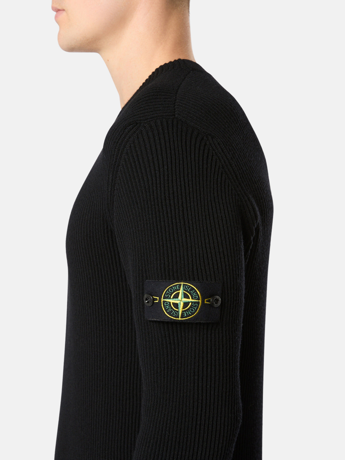 Stone Island Crewneck Jumper with Ribbed Trims 5100053