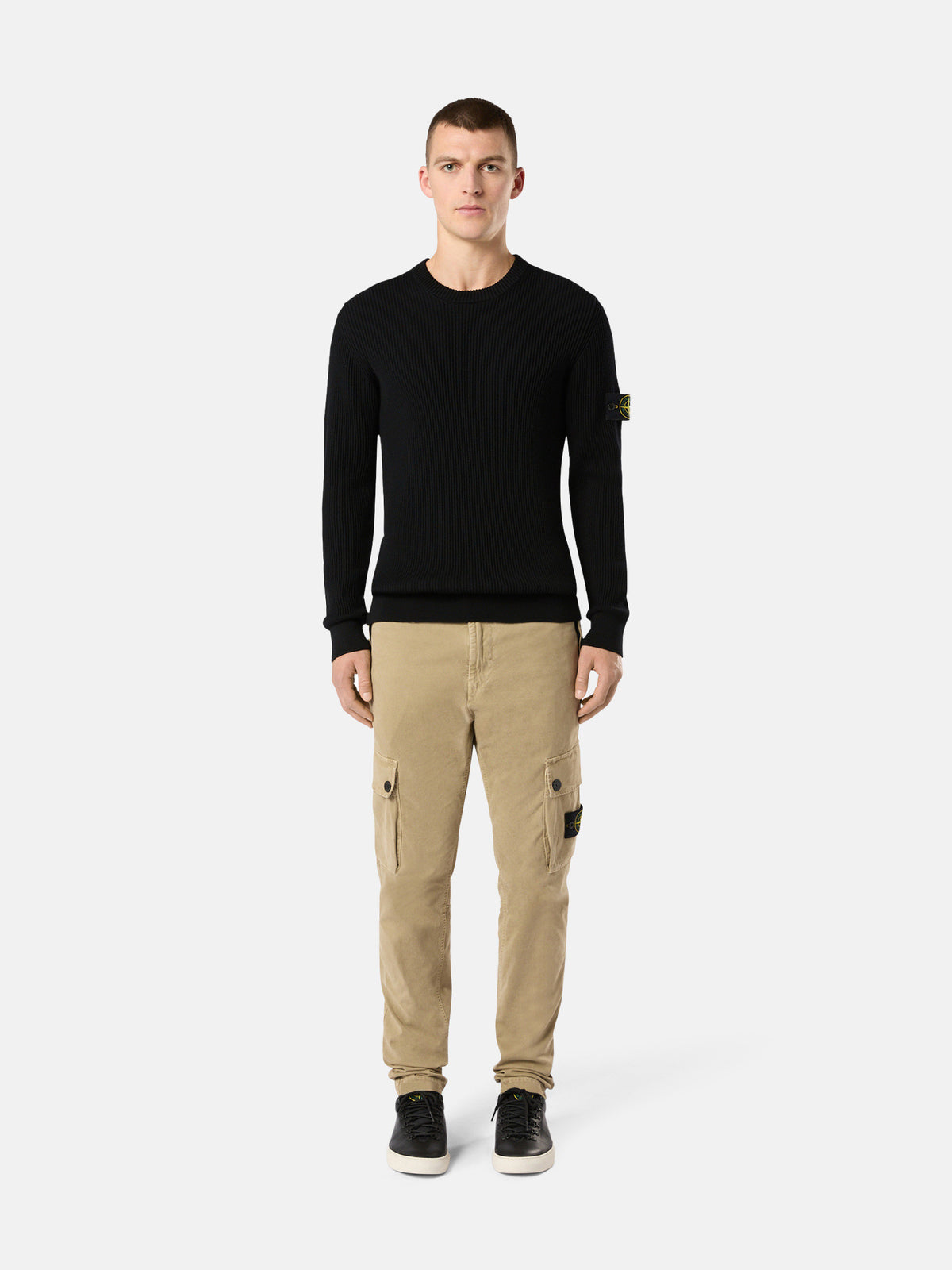 Stone Island Crewneck Jumper with Ribbed Trims 5100053