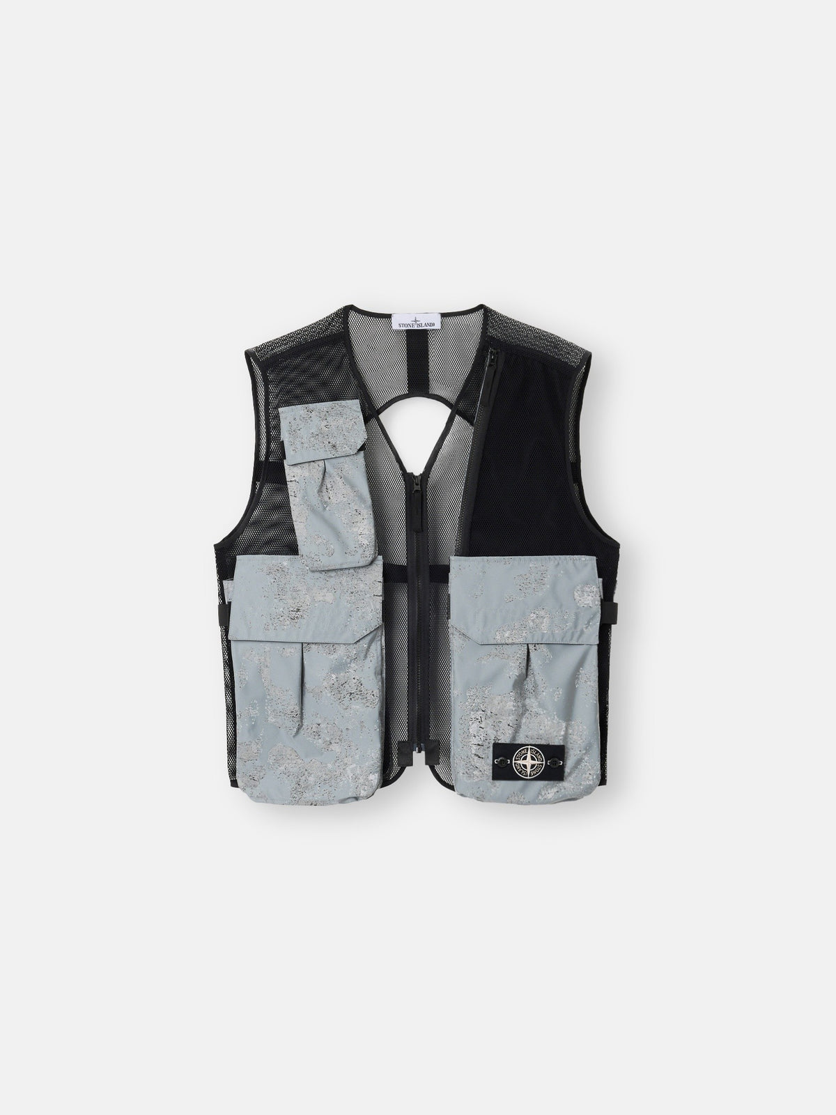 Stone Island Vest with Multiple Pockets and Utility Loops G100001