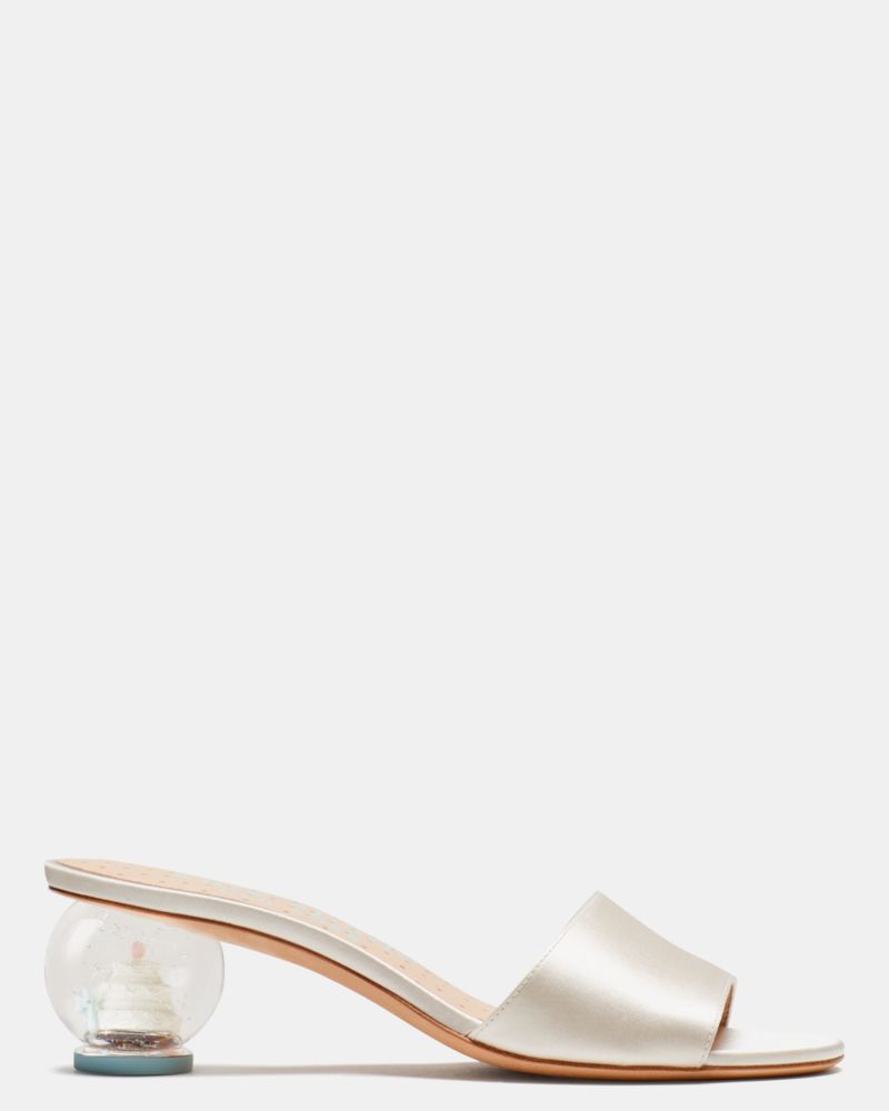 Katespade Love Slide Sandals Ivory Bridal