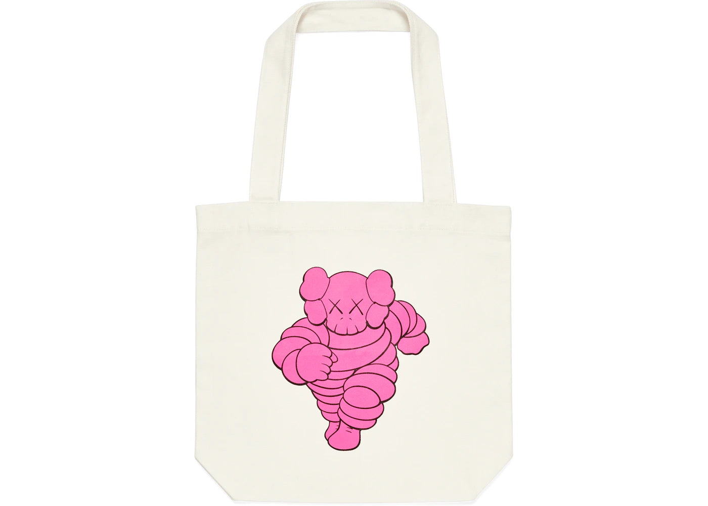 Kaws Chum Tote Bag Pink