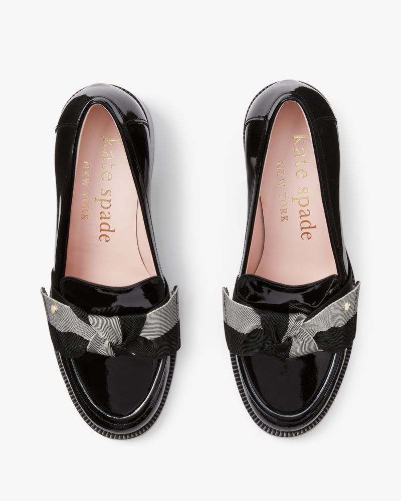 Katespade Leandra Heeled Loafer Black Multi