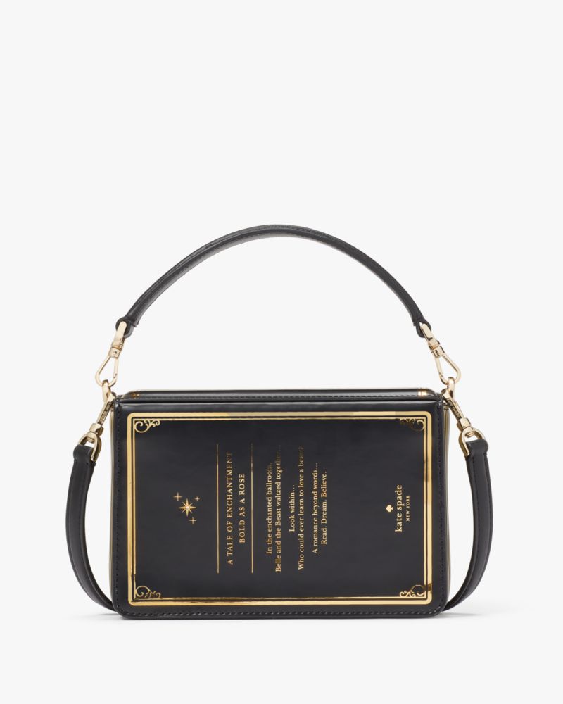 KateSpade Disney X Kate Spade New York Beauty And The Beast 3d Book Crossbody Black Multi