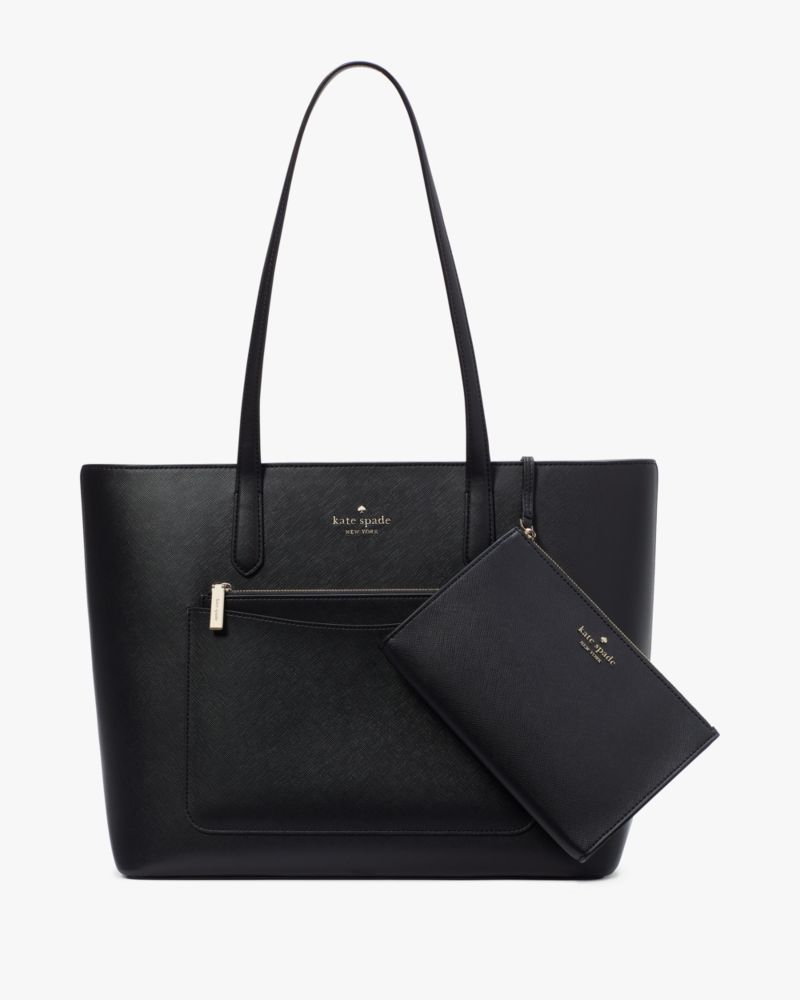KateSpade Staci Large Tote Set Black