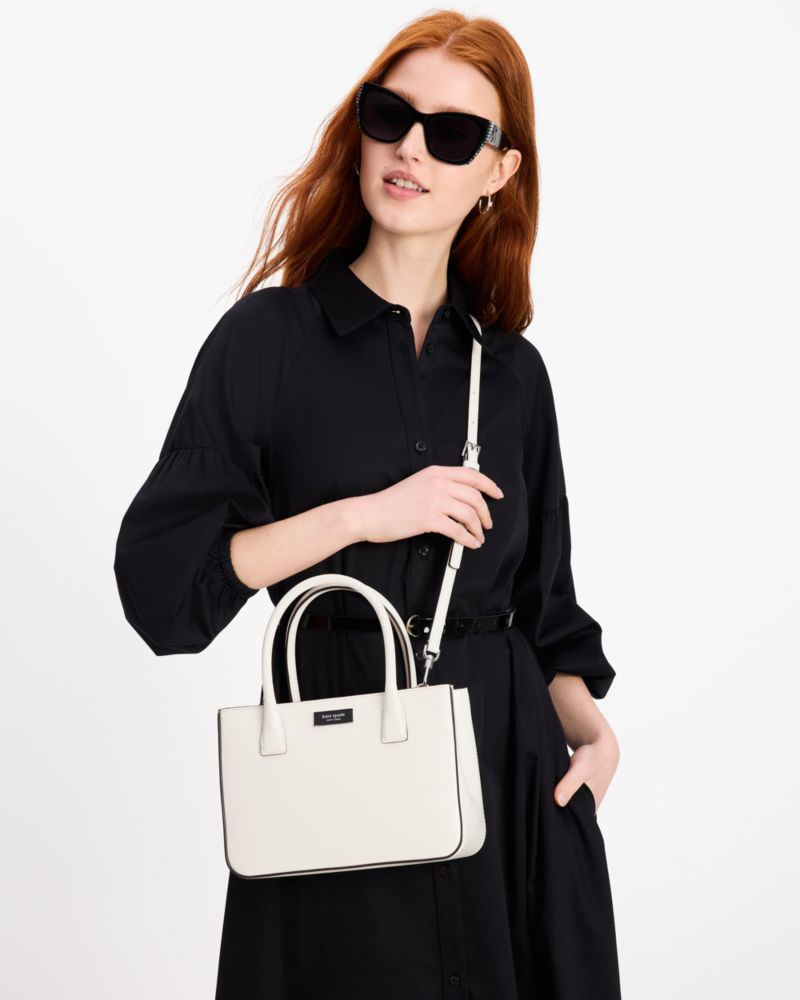 KateSpade Sam Icon Square Tote Parchment