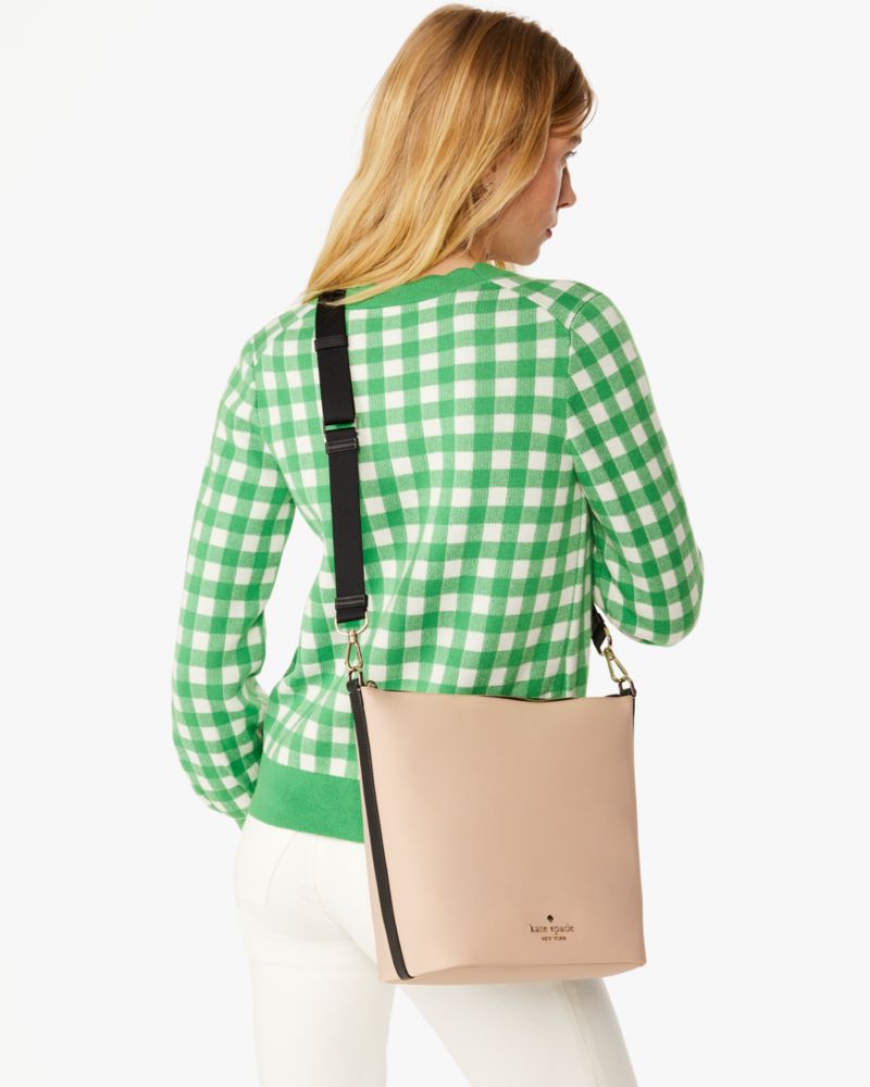 KateSpade Chelsea Large Duffle Crossbody Warm Beige Multi