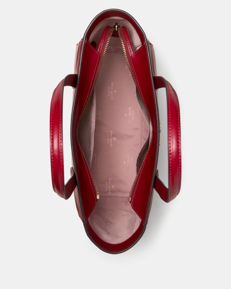 KateSpade Staci Medium Tote Red Jam