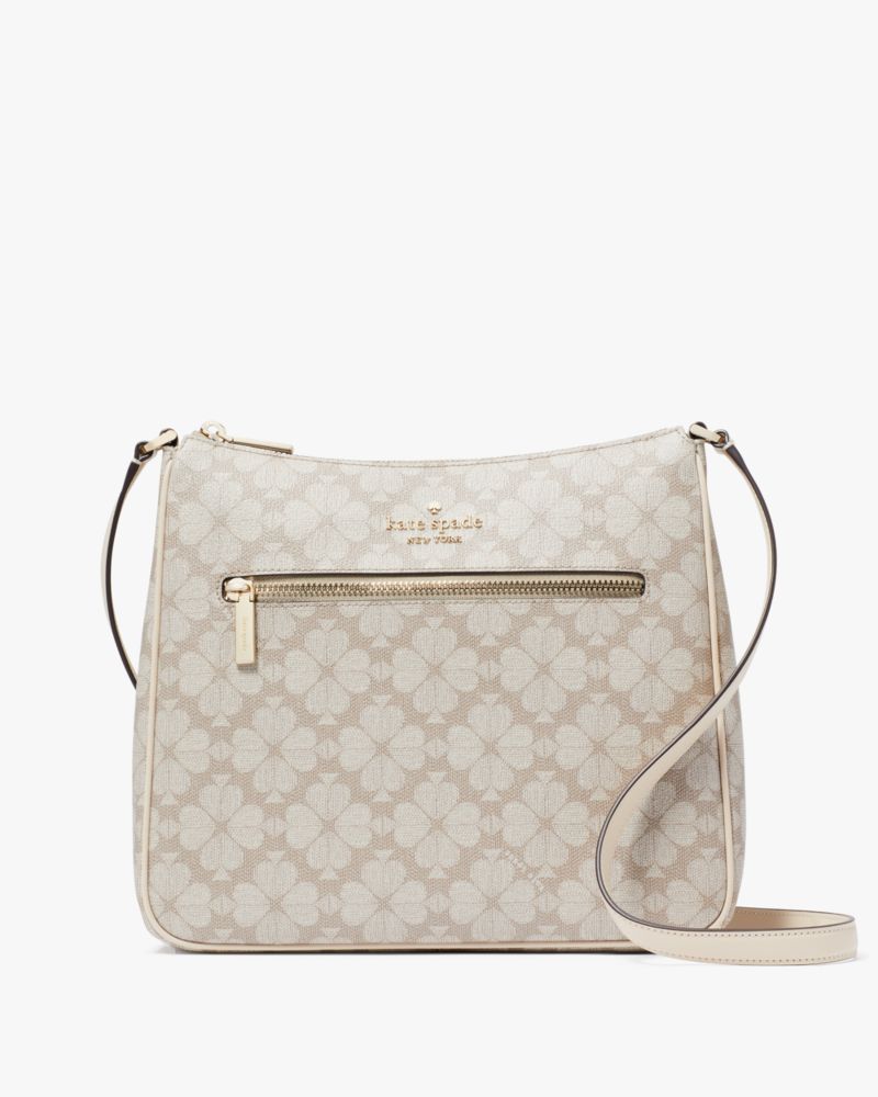 KateSpade Signature Spade Flower Large Swingpack Crossbody Dark Beige Multi