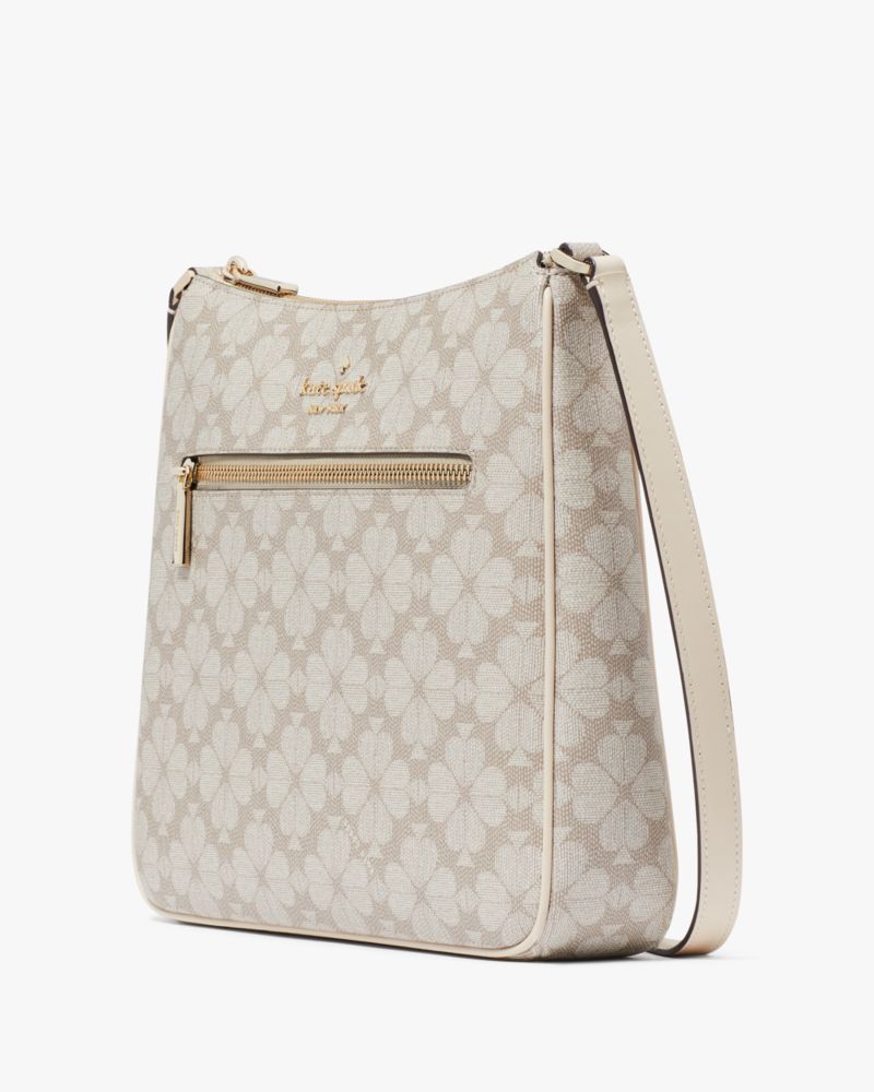 KateSpade Signature Spade Flower Large Swingpack Crossbody Dark Beige Multi