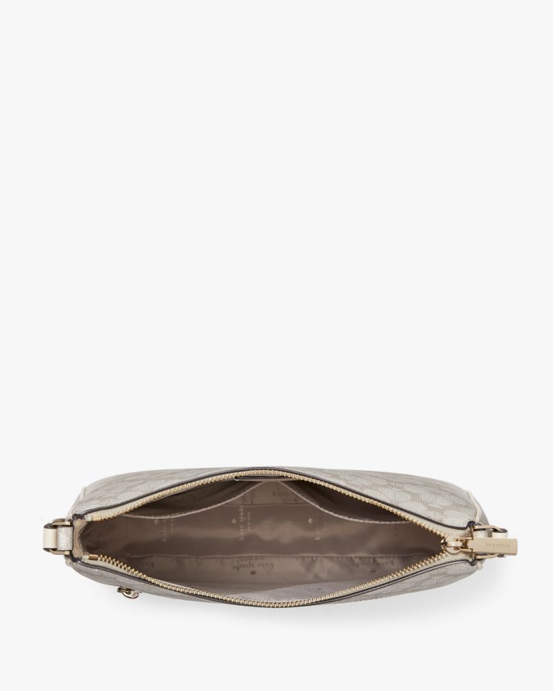 KateSpade Signature Spade Flower Large Swingpack Crossbody Dark Beige Multi
